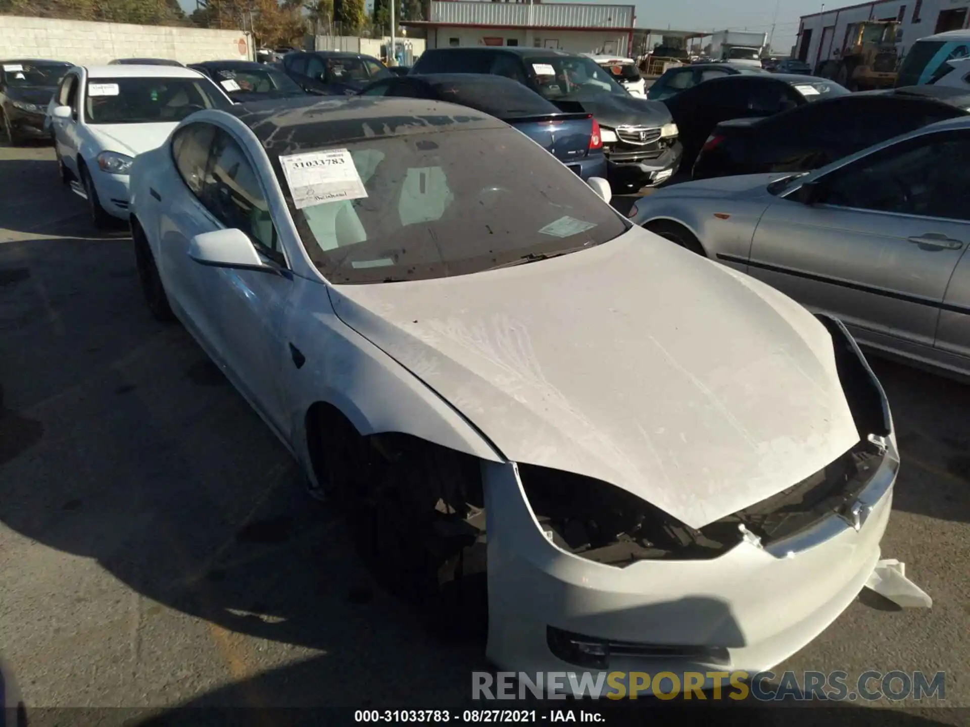 1 Photograph of a damaged car 5YJSA1E25LF396258 TESLA MODEL S 2020