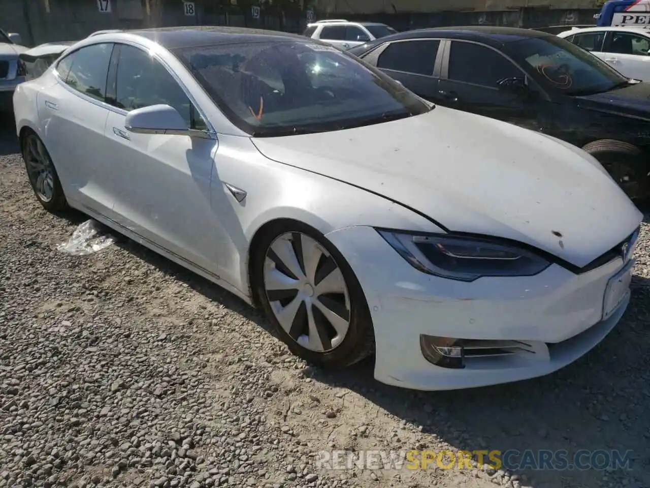 1 Photograph of a damaged car 5YJSA1E25LF397362 TESLA MODEL S 2020