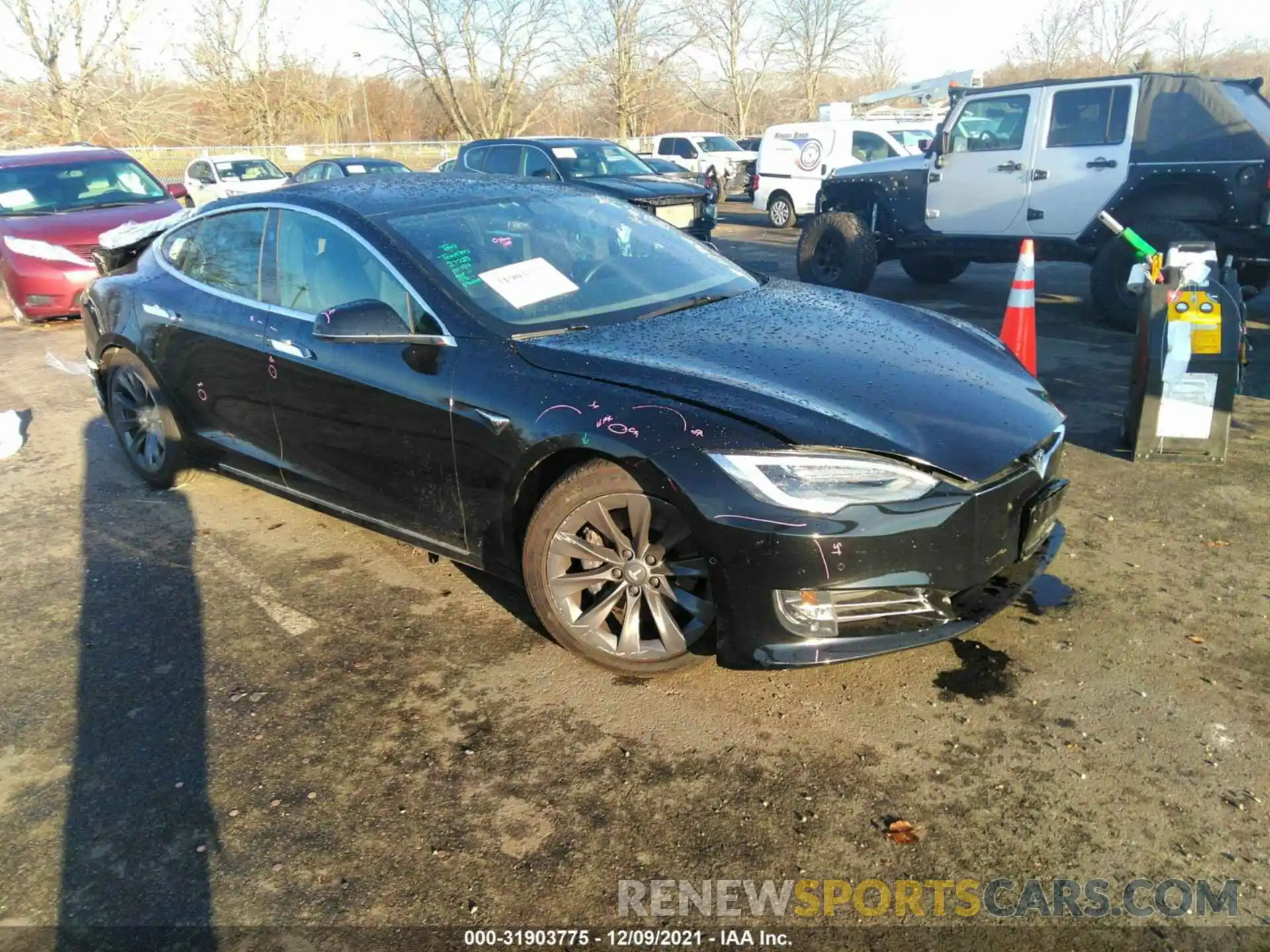 1 Photograph of a damaged car 5YJSA1E25LF410868 TESLA MODEL S 2020