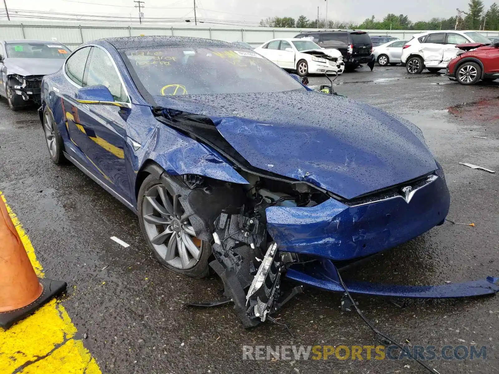 1 Photograph of a damaged car 5YJSA1E26LF363267 TESLA MODEL S 2020