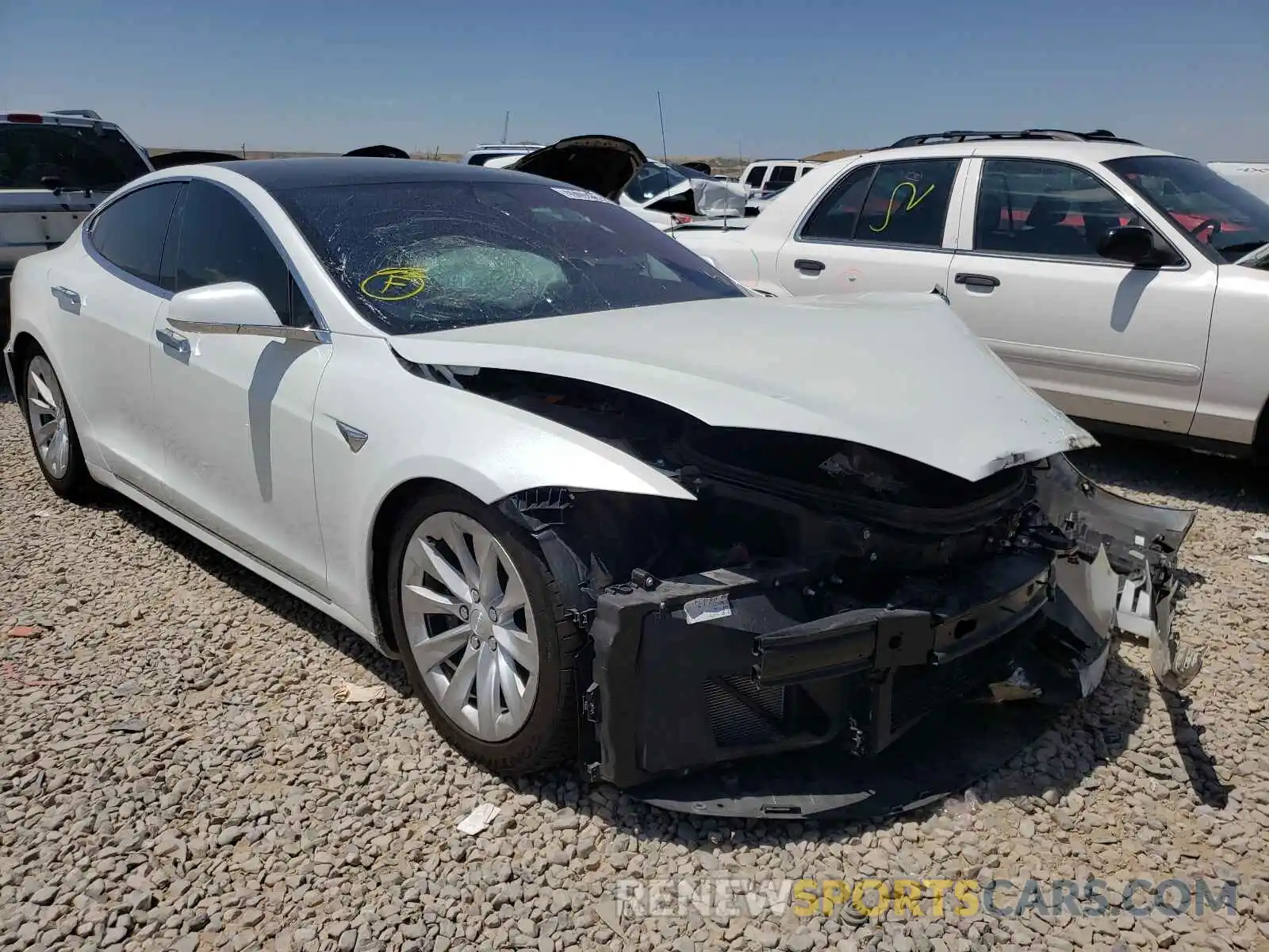 1 Photograph of a damaged car 5YJSA1E26LF366847 TESLA MODEL S 2020