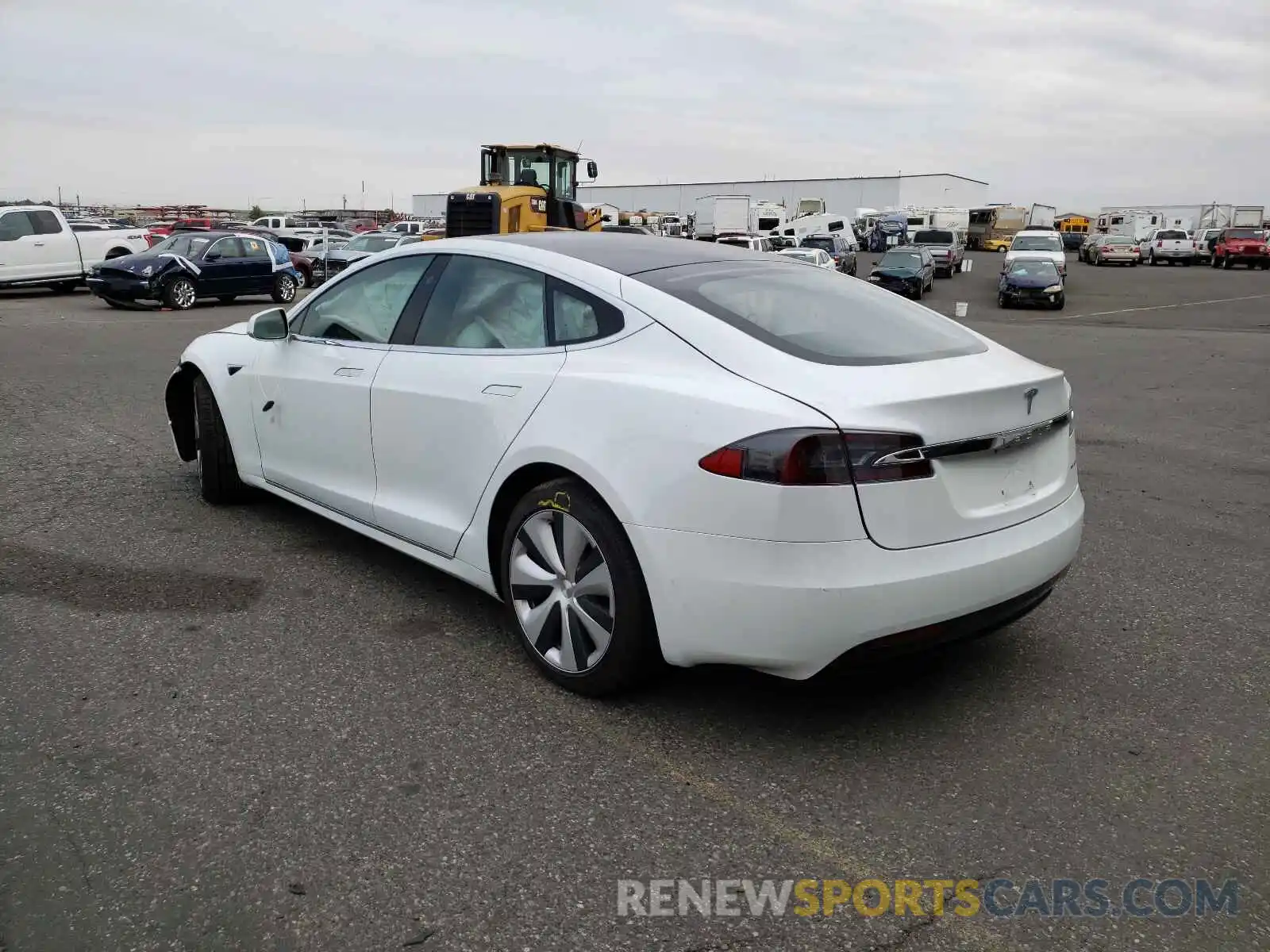 3 Фотография поврежденного автомобиля 5YJSA1E26LF385415 TESLA MODEL S 2020