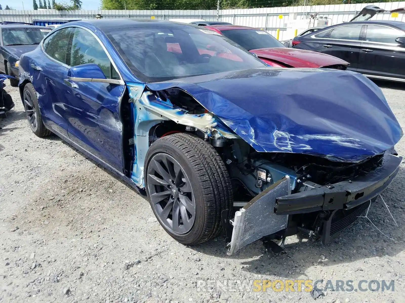 1 Photograph of a damaged car 5YJSA1E26LF389299 TESLA MODEL S 2020