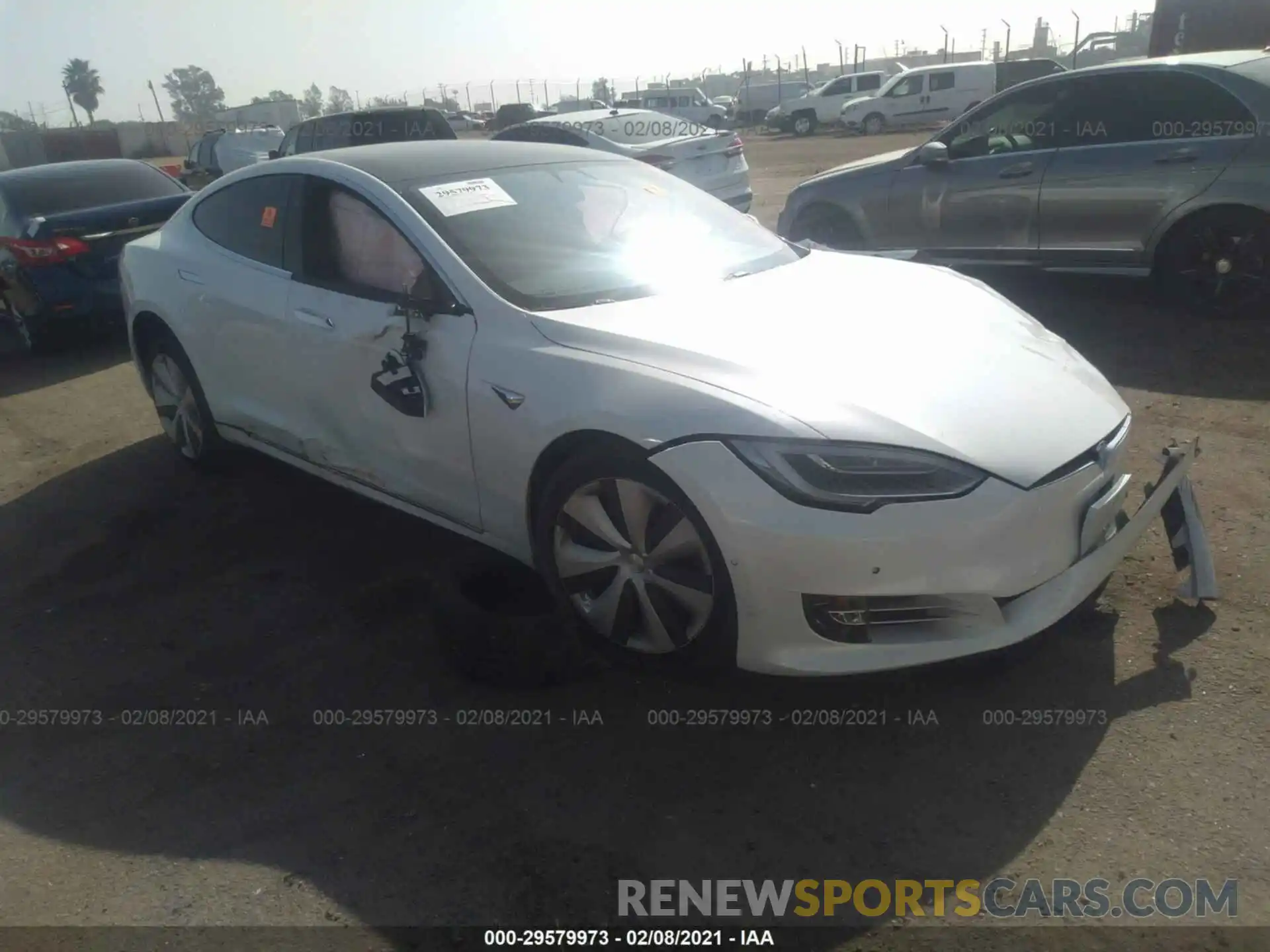 1 Photograph of a damaged car 5YJSA1E26LF411298 TESLA MODEL S 2020