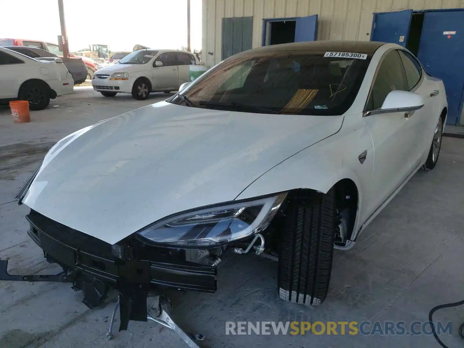 2 Photograph of a damaged car 5YJSA1E27LF353122 TESLA MODEL S 2020