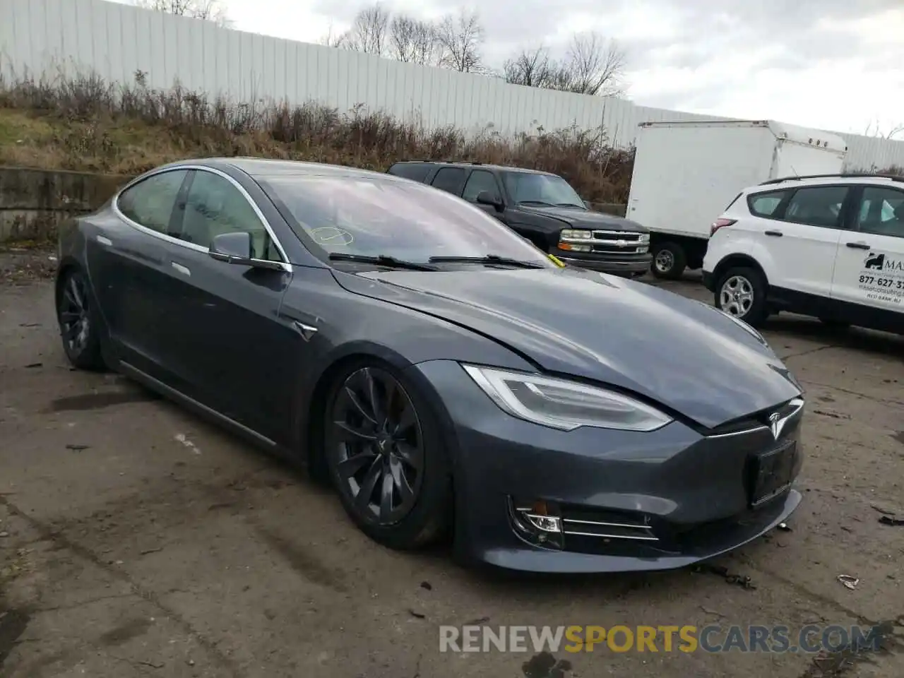 1 Photograph of a damaged car 5YJSA1E27LF357946 TESLA MODEL S 2020