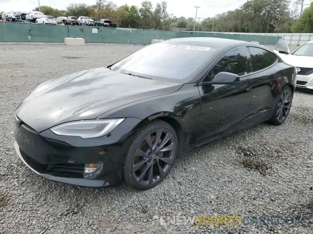 1 Photograph of a damaged car 5YJSA1E27LF358935 TESLA MODEL S 2020