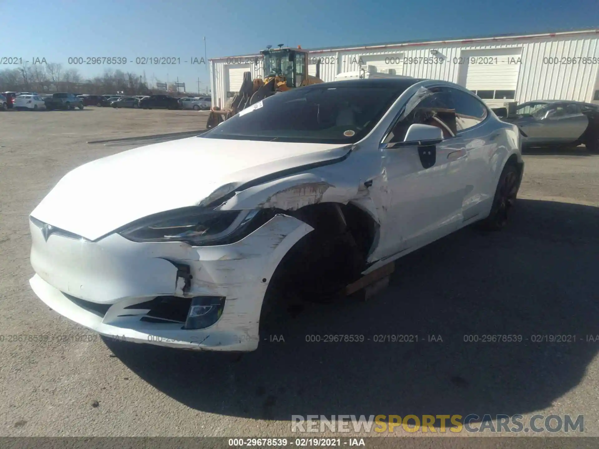 2 Photograph of a damaged car 5YJSA1E28LF353985 TESLA MODEL S 2020