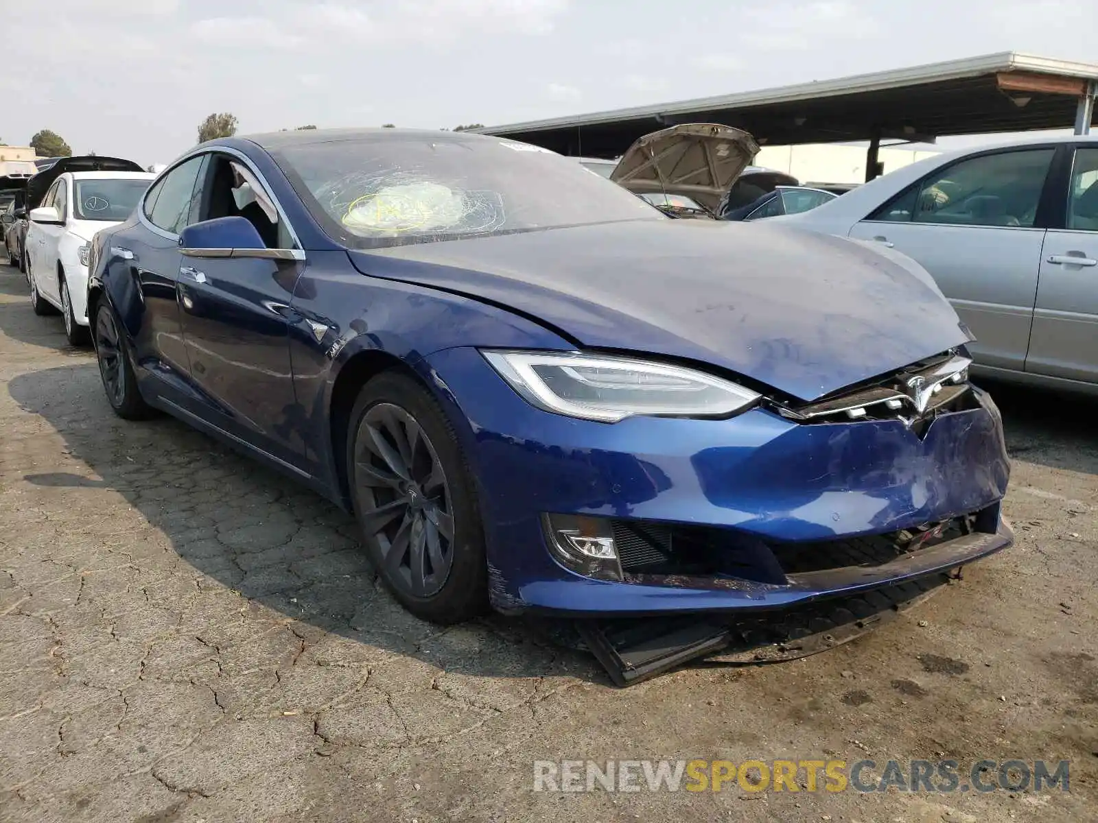 1 Photograph of a damaged car 5YJSA1E28LF406698 TESLA MODEL S 2020