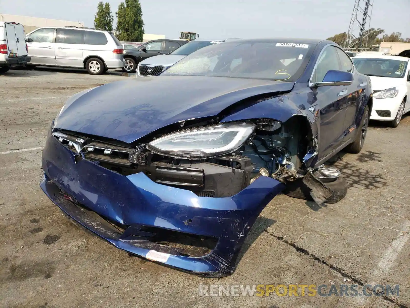 2 Photograph of a damaged car 5YJSA1E28LF406698 TESLA MODEL S 2020