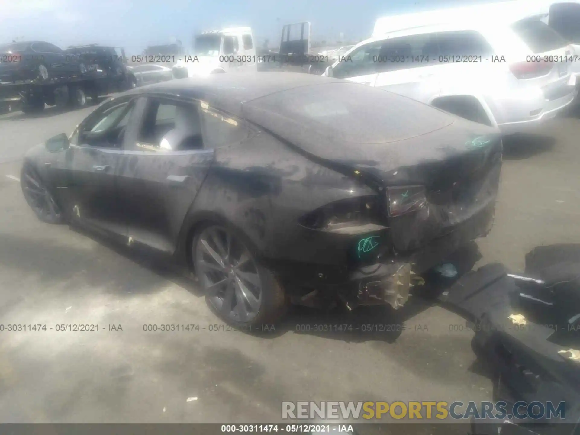 3 Photograph of a damaged car 5YJSA1E28LF411741 TESLA MODEL S 2020