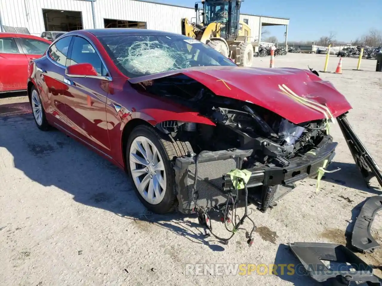 1 Photograph of a damaged car 5YJSA1E29LF350593 TESLA MODEL S 2020