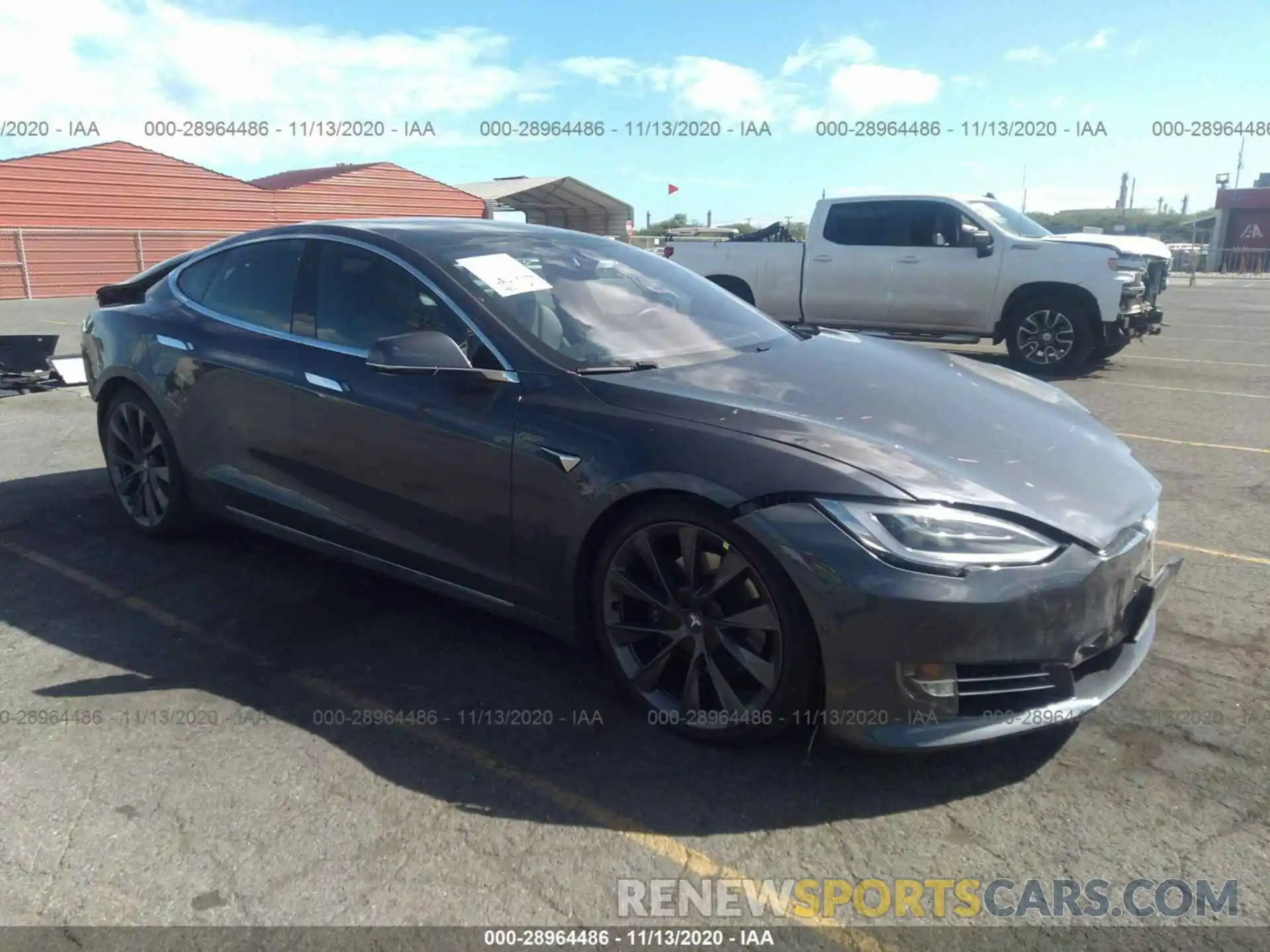 1 Photograph of a damaged car 5YJSA1E29LF361769 TESLA MODEL S 2020