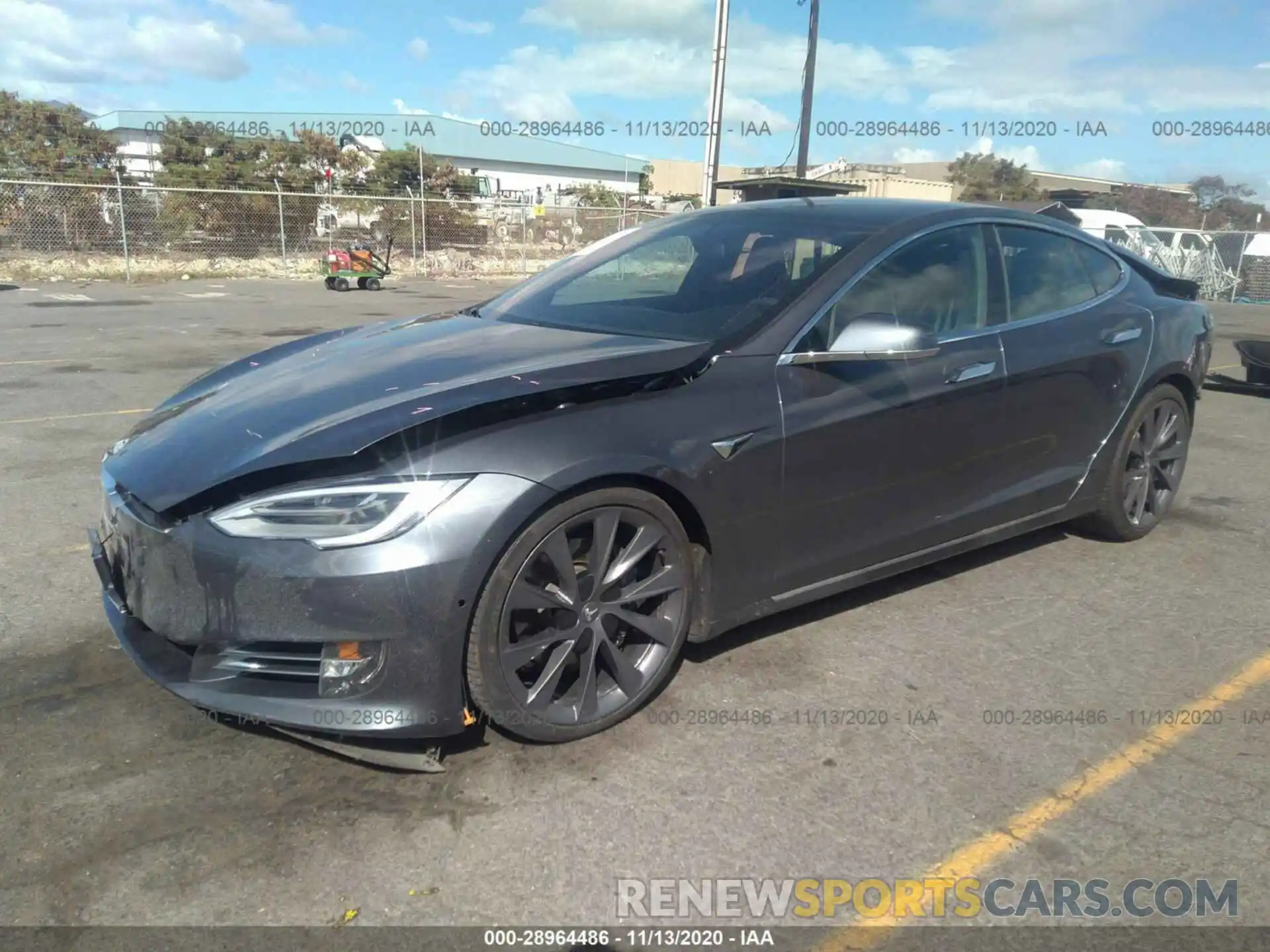 2 Photograph of a damaged car 5YJSA1E29LF361769 TESLA MODEL S 2020