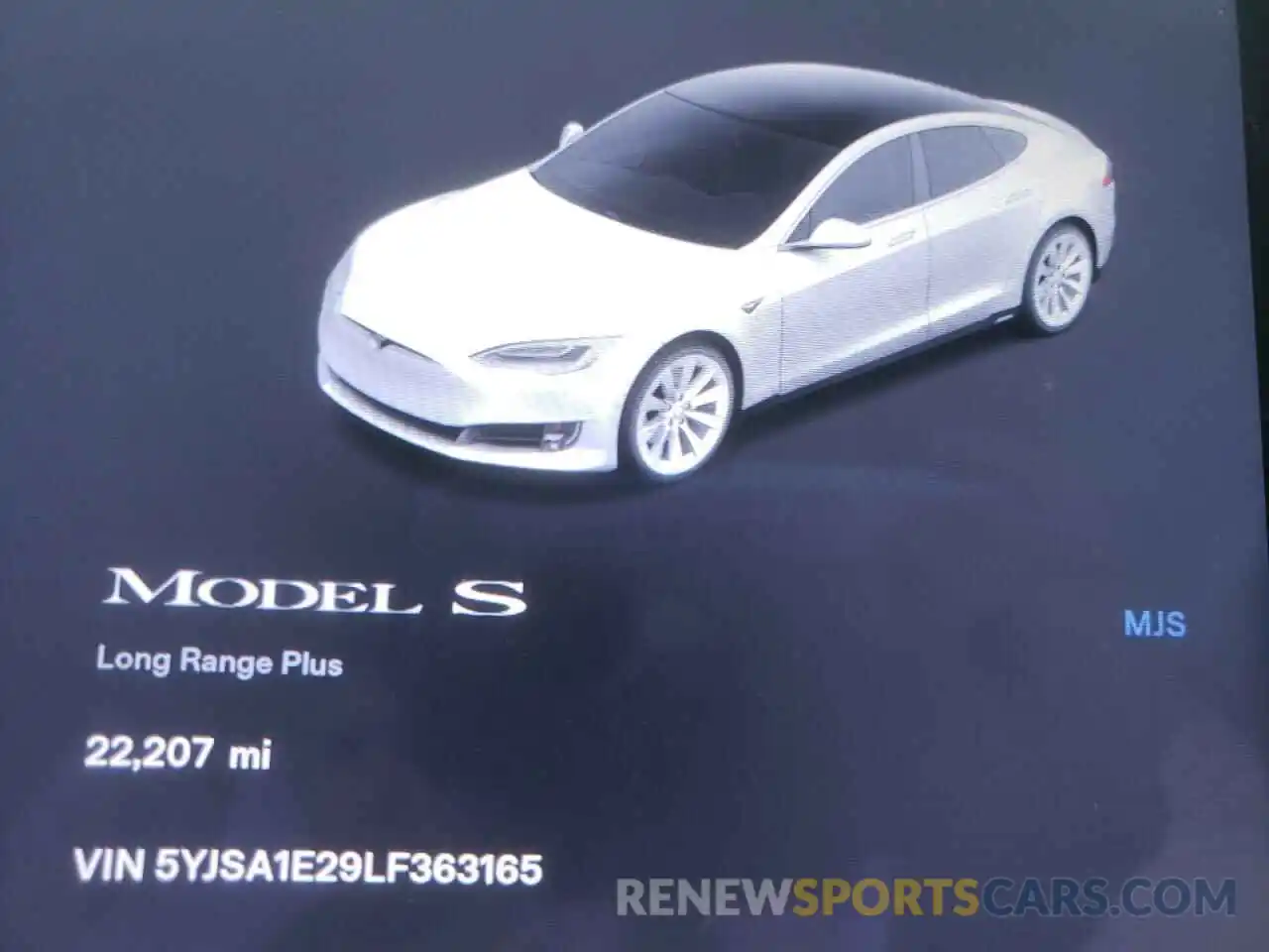 8 Photograph of a damaged car 5YJSA1E29LF363165 TESLA MODEL S 2020