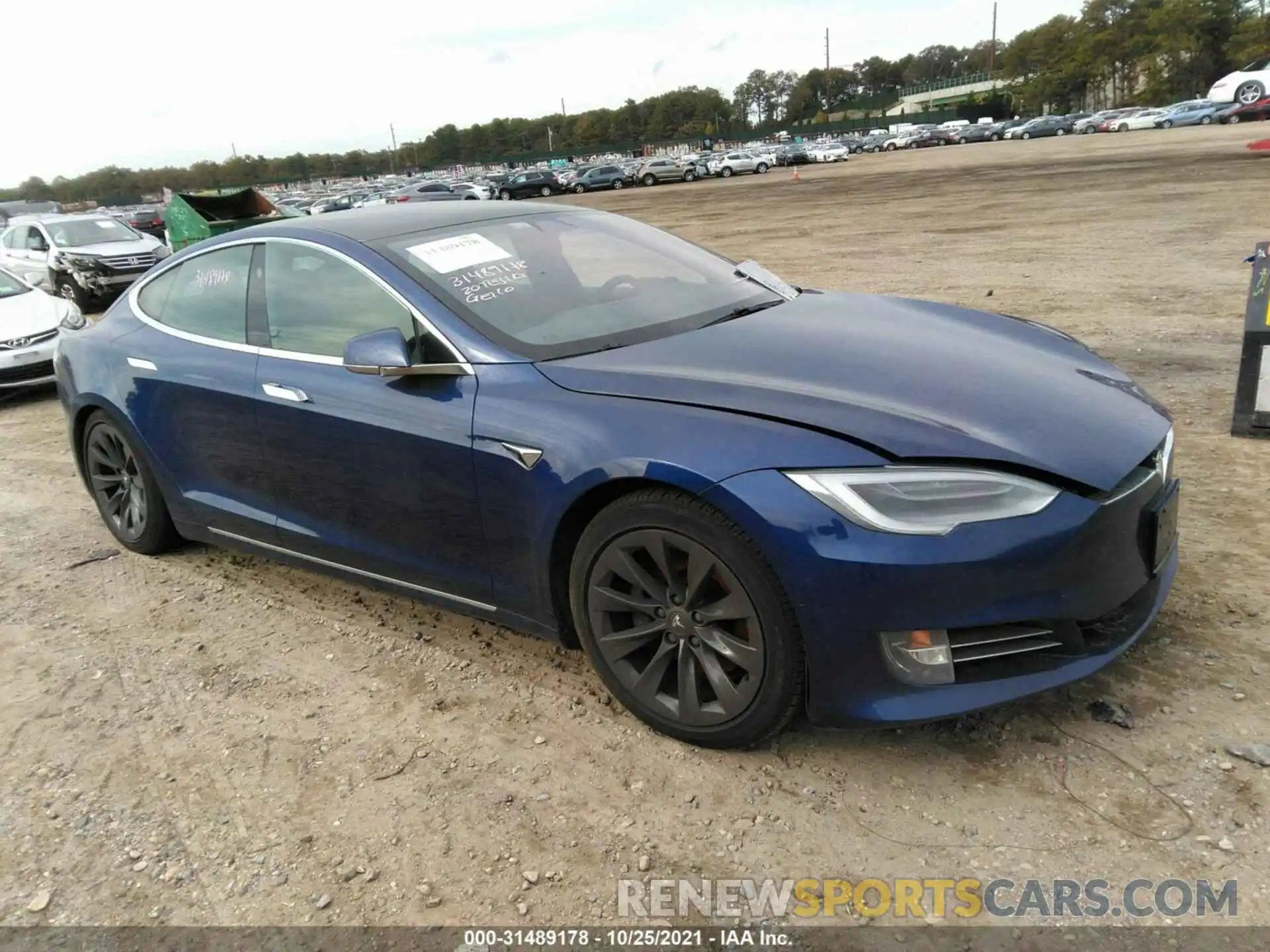 1 Фотография поврежденного автомобиля 5YJSA1E29LF371055 TESLA MODEL S 2020