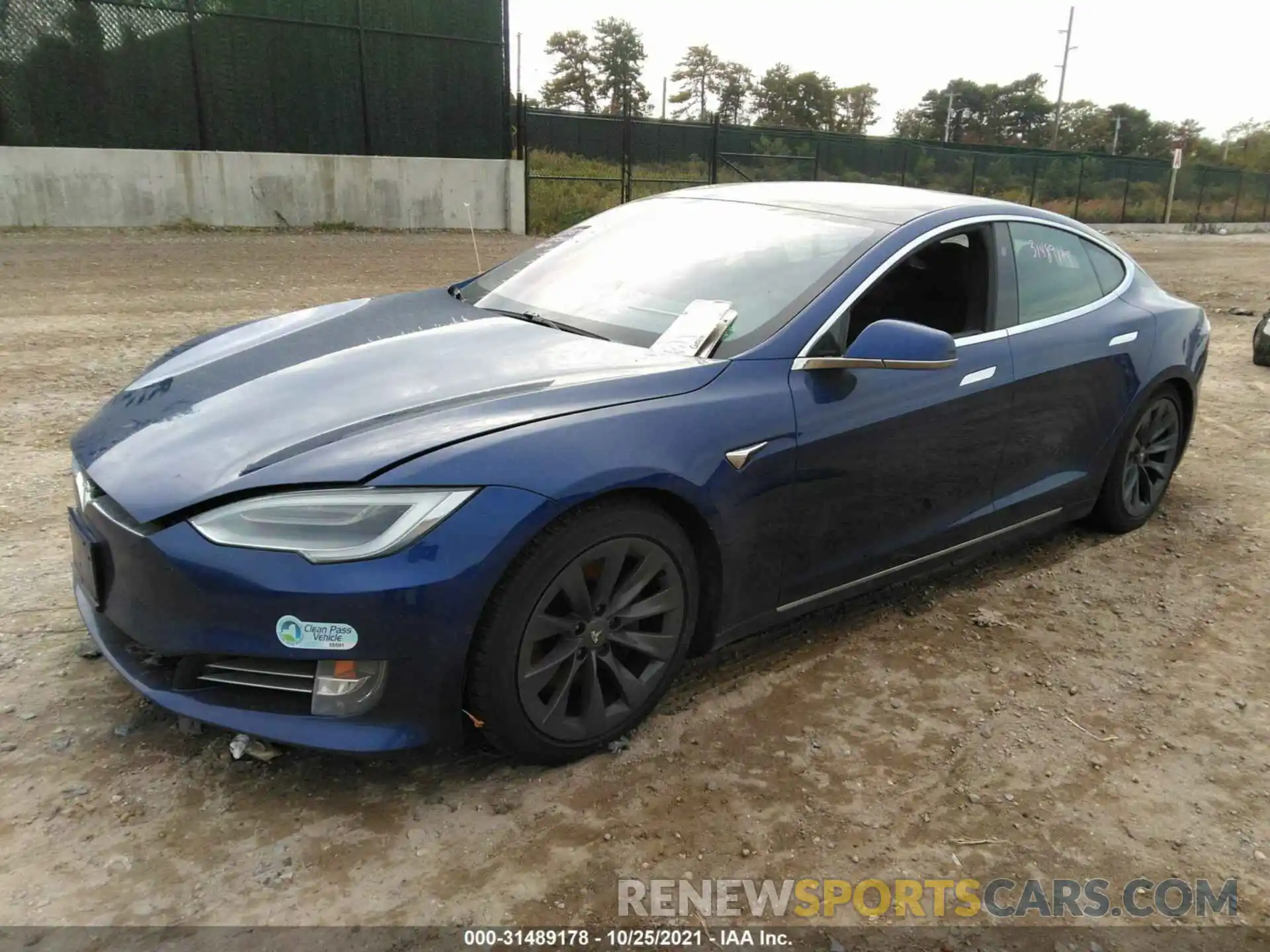 2 Фотография поврежденного автомобиля 5YJSA1E29LF371055 TESLA MODEL S 2020