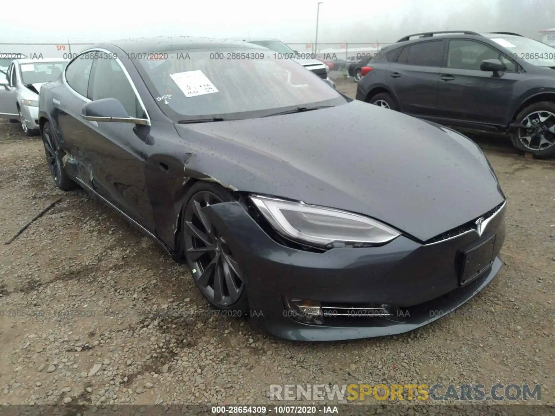 1 Photograph of a damaged car 5YJSA1E29LF411327 TESLA MODEL S 2020