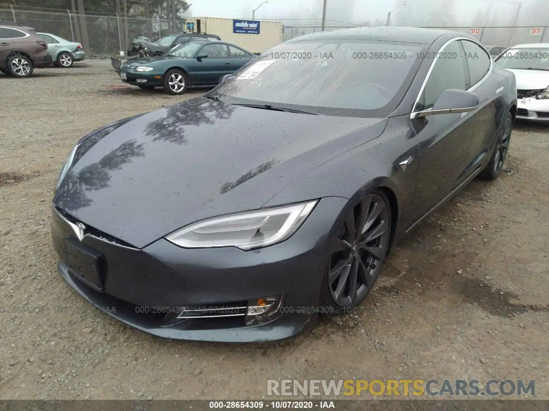 2 Photograph of a damaged car 5YJSA1E29LF411327 TESLA MODEL S 2020