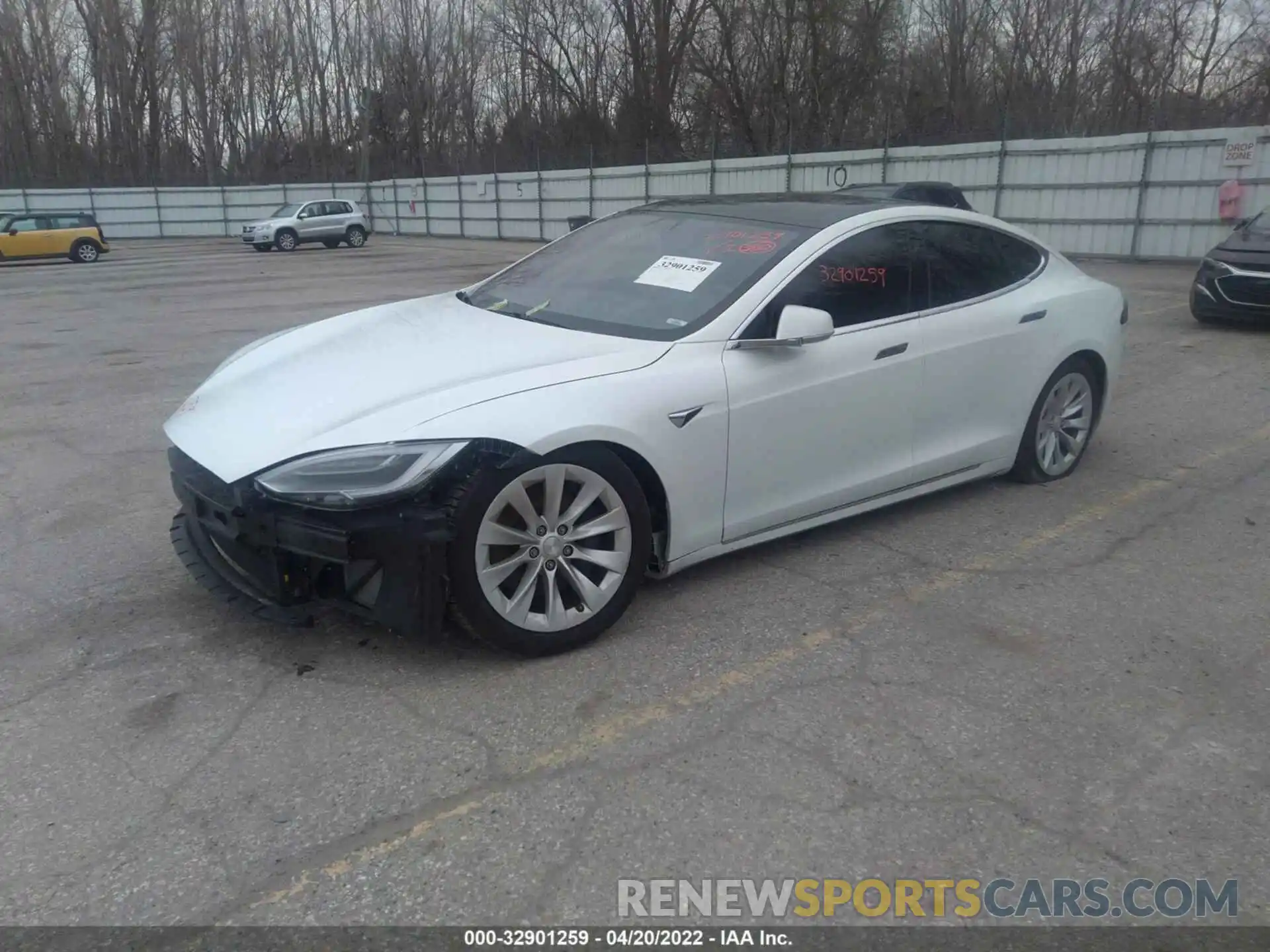 2 Photograph of a damaged car 5YJSA1E2XLF350912 TESLA MODEL S 2020