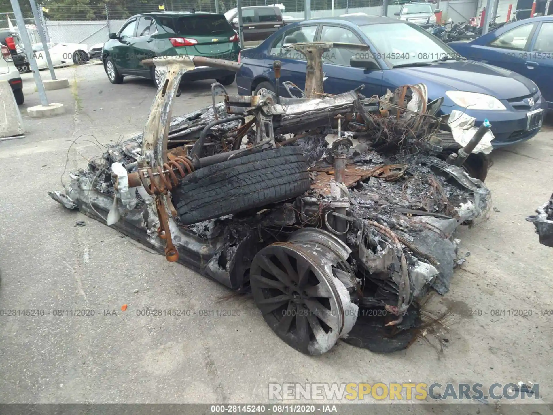 3 Photograph of a damaged car 5YJSA1E2XLF354989 TESLA MODEL S 2020