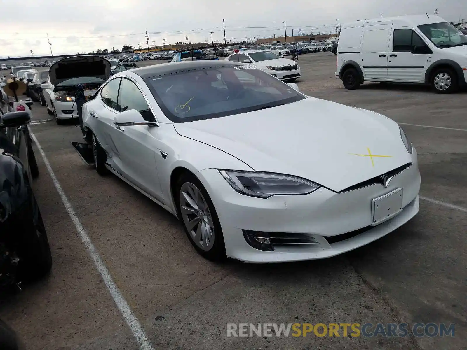 1 Photograph of a damaged car 5YJSA1E2XLF359481 TESLA MODEL S 2020