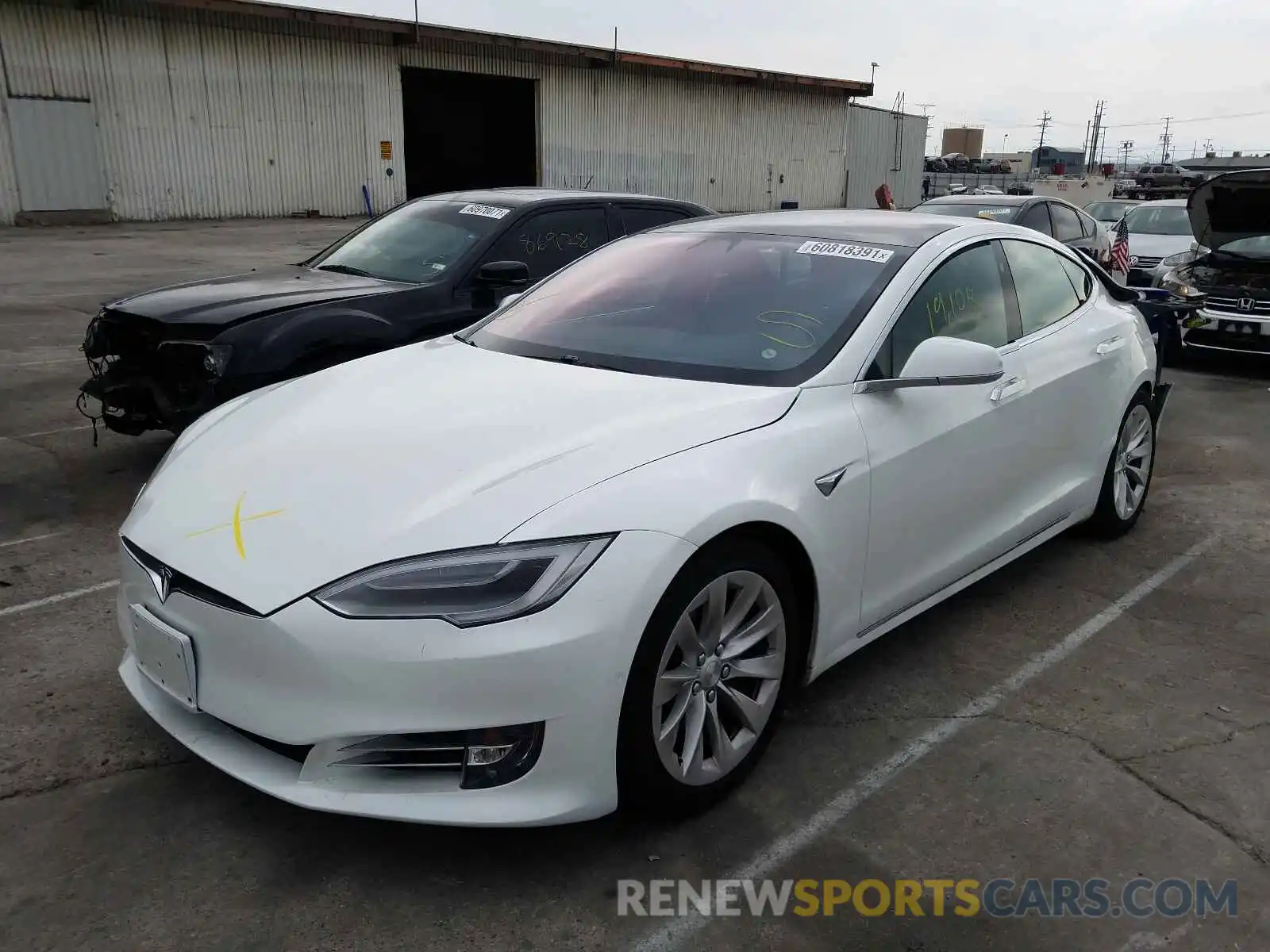 2 Photograph of a damaged car 5YJSA1E2XLF359481 TESLA MODEL S 2020