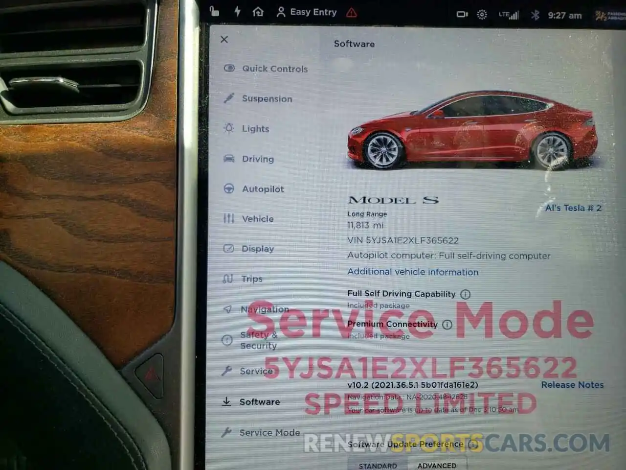 8 Photograph of a damaged car 5YJSA1E2XLF365622 TESLA MODEL S 2020