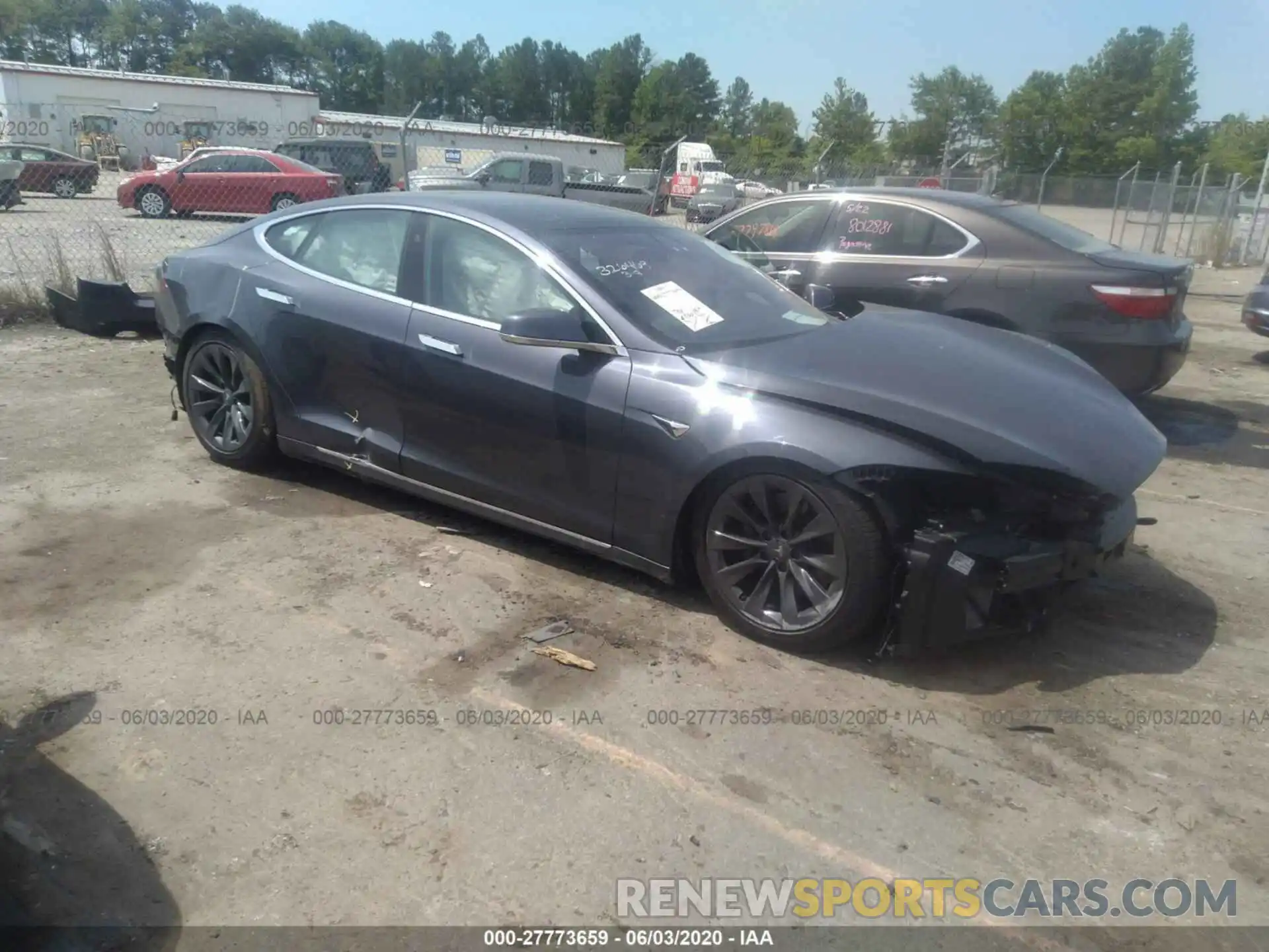 1 Photograph of a damaged car 5YJSA1E2XLF366205 TESLA MODEL S 2020