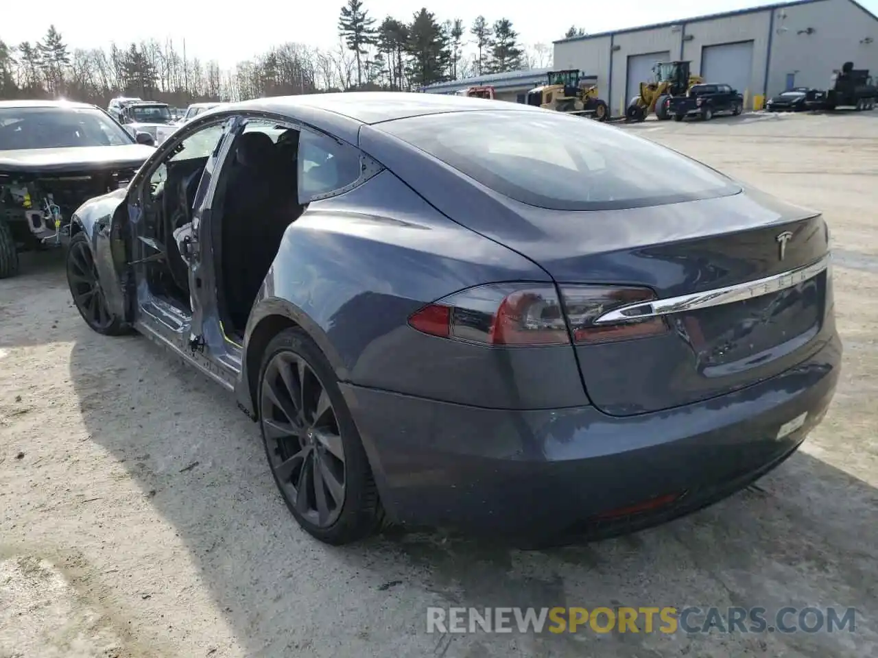 3 Photograph of a damaged car 5YJSA1E2XLF370903 TESLA MODEL S 2020