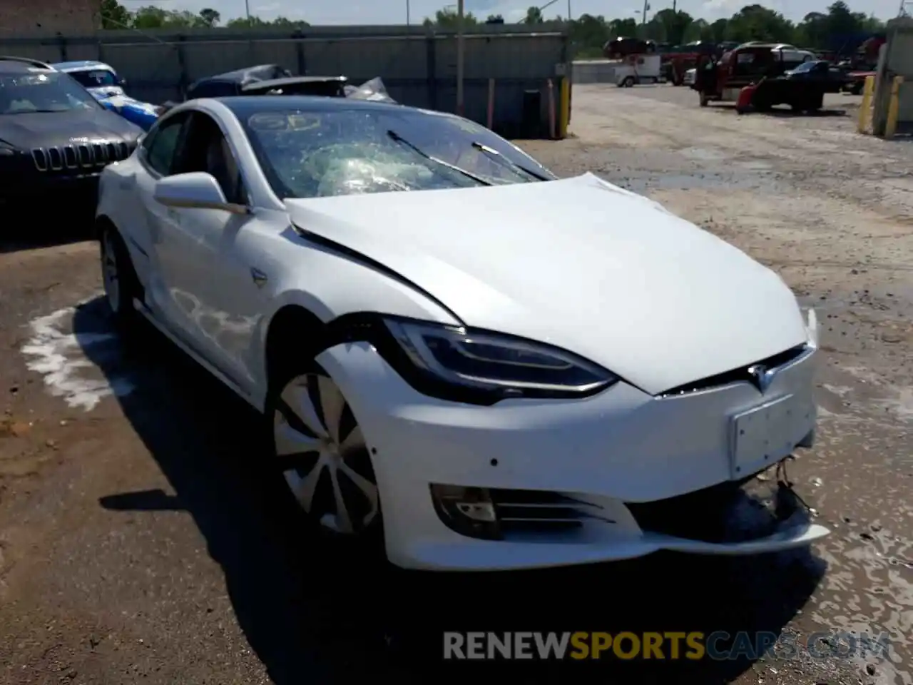 1 Photograph of a damaged car 5YJSA1E2XLF413376 TESLA MODEL S 2020