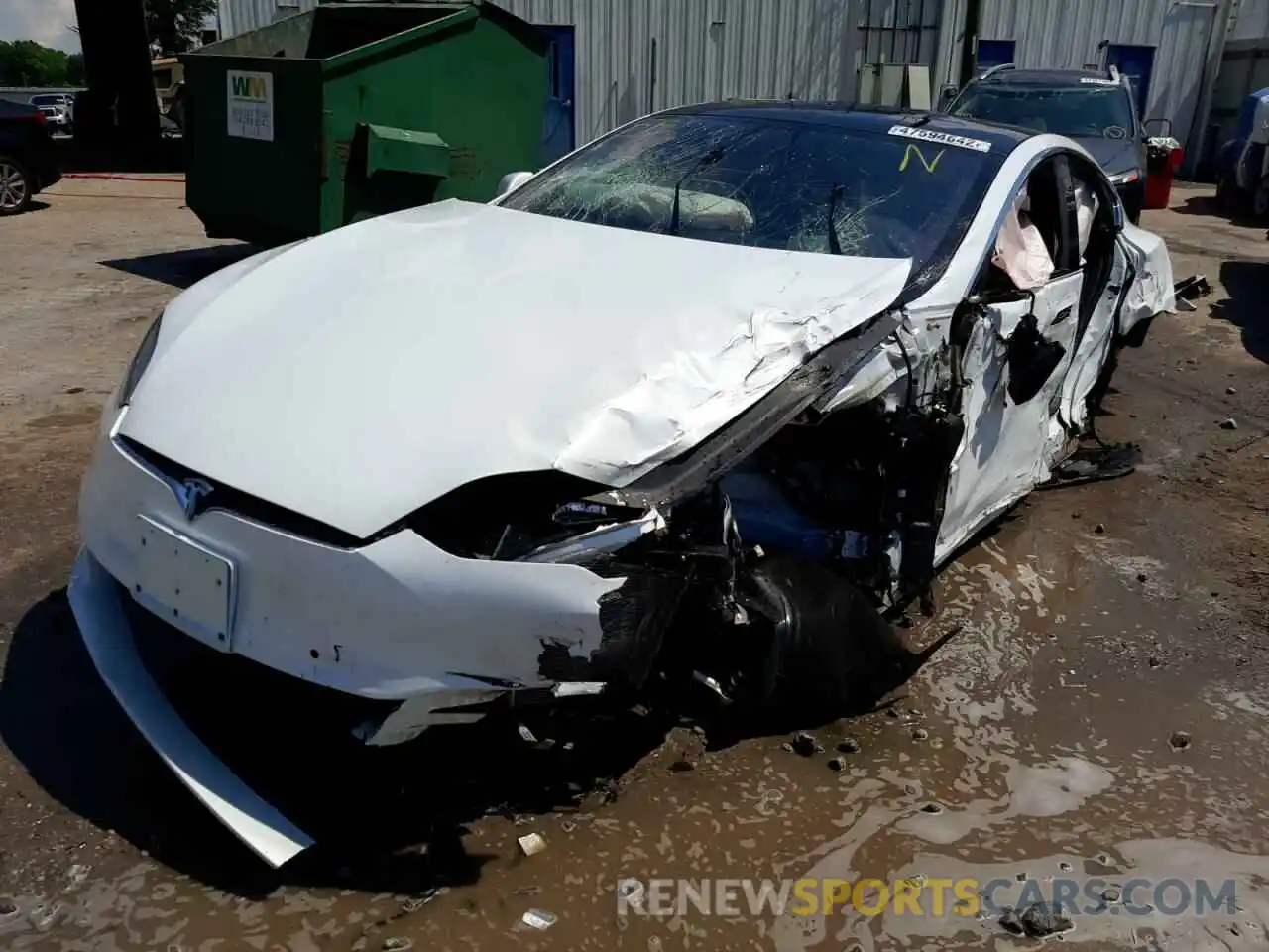 2 Photograph of a damaged car 5YJSA1E2XLF413376 TESLA MODEL S 2020