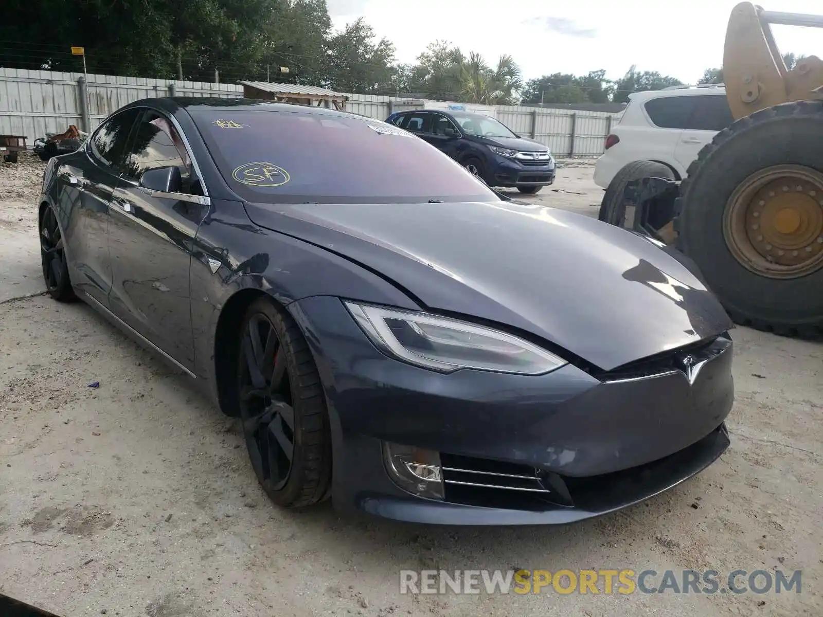 1 Photograph of a damaged car 5YJSA1E40LF361743 TESLA MODEL S 2020