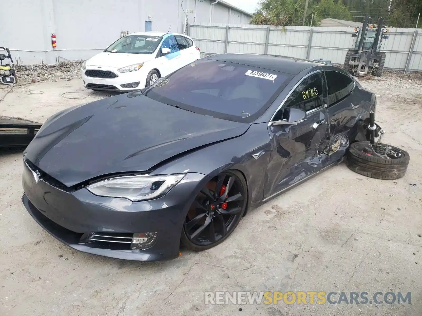 2 Photograph of a damaged car 5YJSA1E40LF361743 TESLA MODEL S 2020