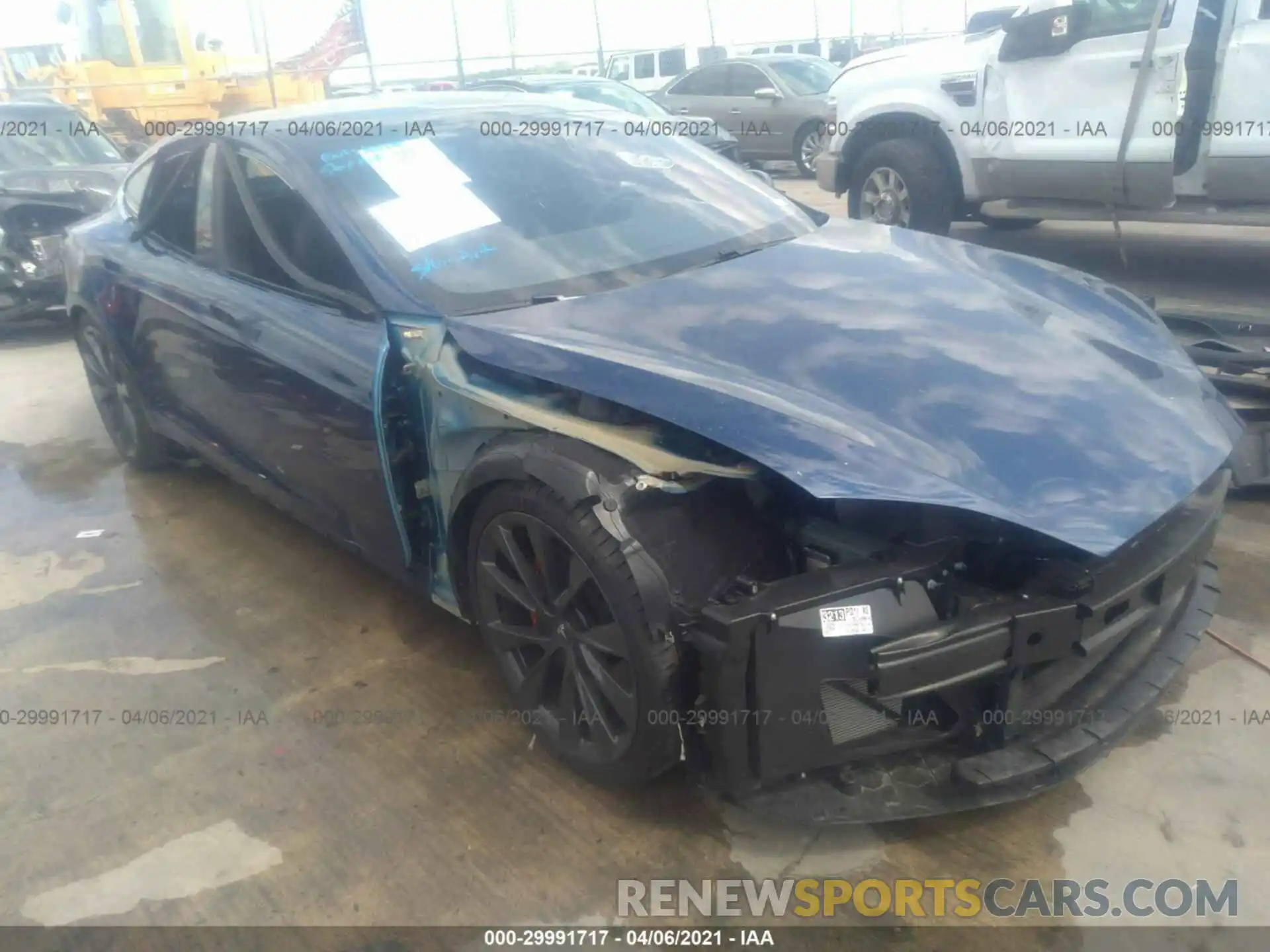 1 Photograph of a damaged car 5YJSA1E40LF396475 TESLA MODEL S 2020