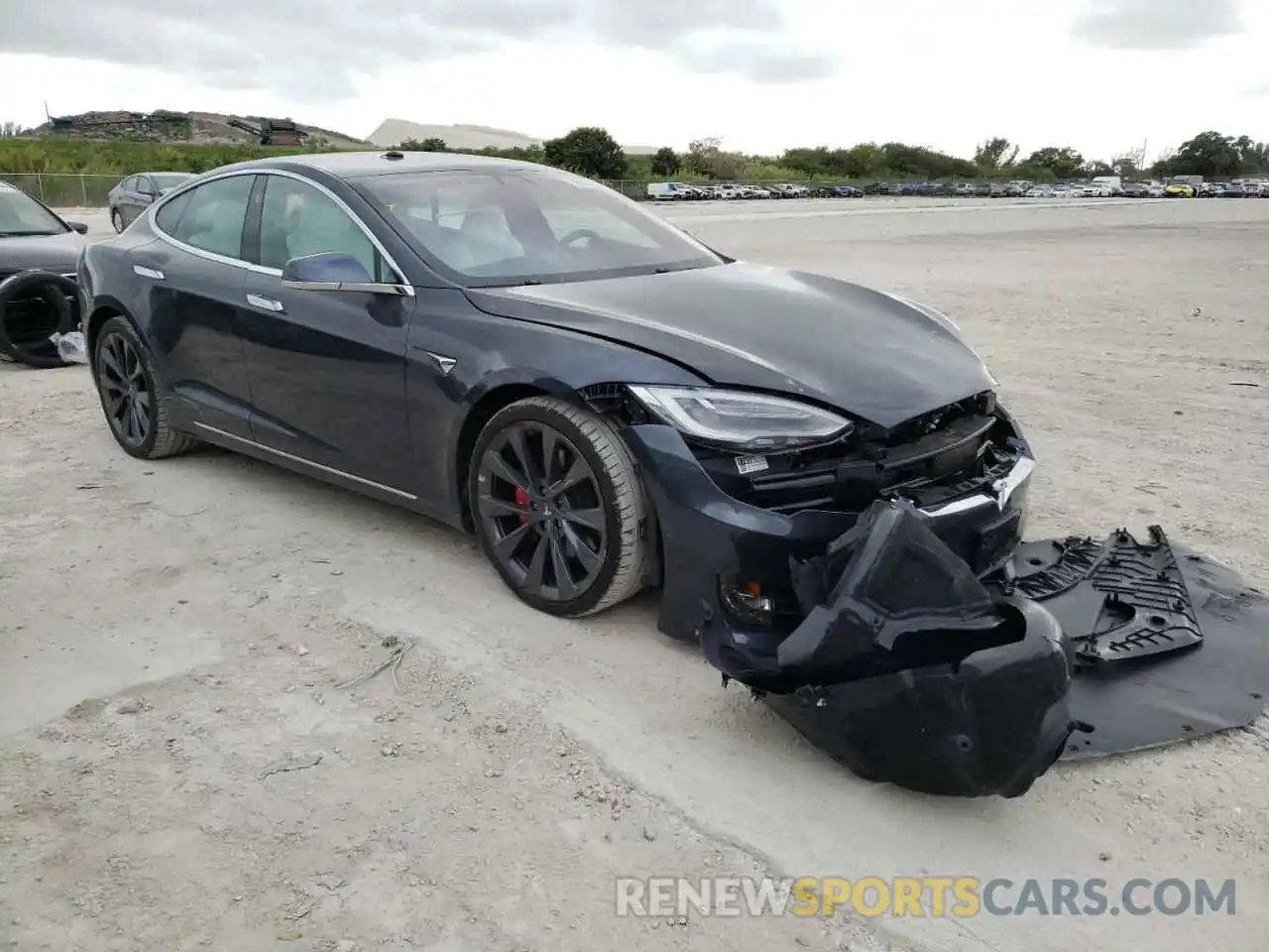 1 Photograph of a damaged car 5YJSA1E42LF352834 TESLA MODEL S 2020