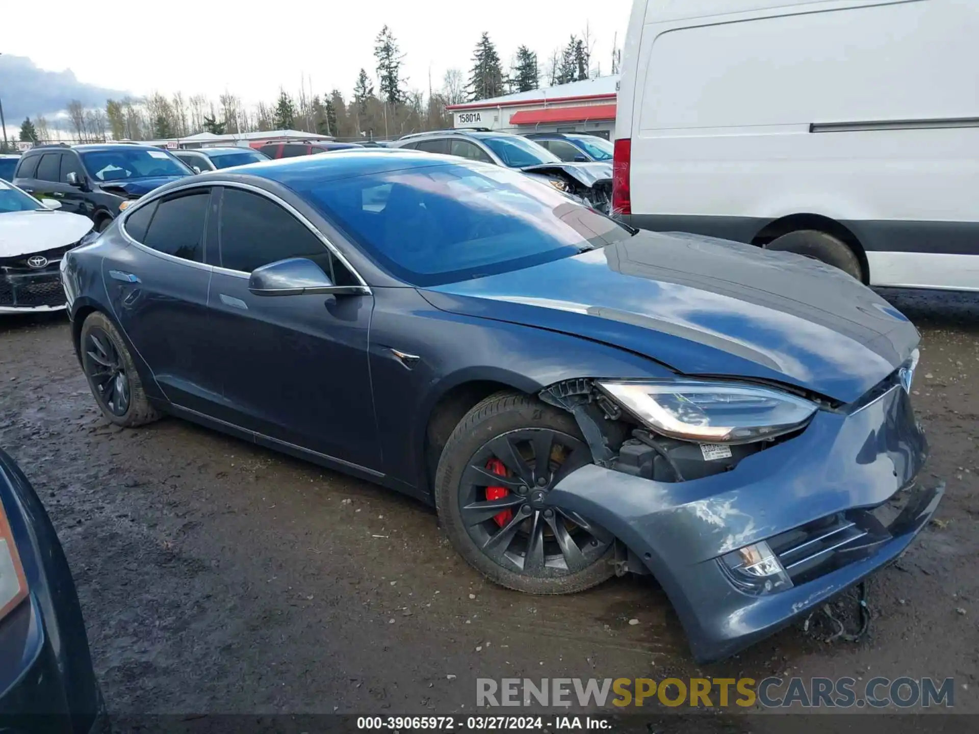 1 Photograph of a damaged car 5YJSA1E42LF366863 TESLA MODEL S 2020