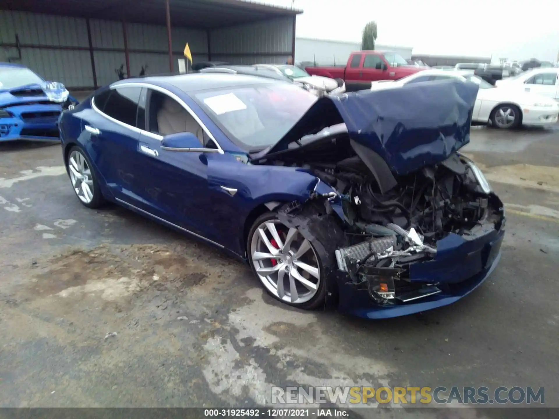 1 Photograph of a damaged car 5YJSA1E43LF364779 TESLA MODEL S 2020