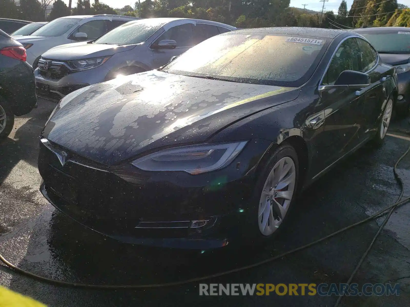 2 Photograph of a damaged car 5YJSA1E44LF390968 TESLA MODEL S 2020