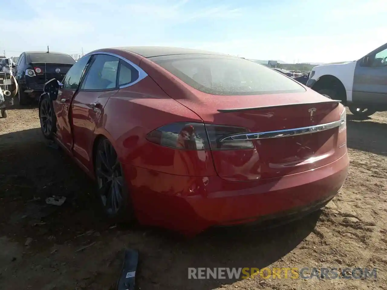 3 Фотография поврежденного автомобиля 5YJSA1E45LF408216 TESLA MODEL S 2020