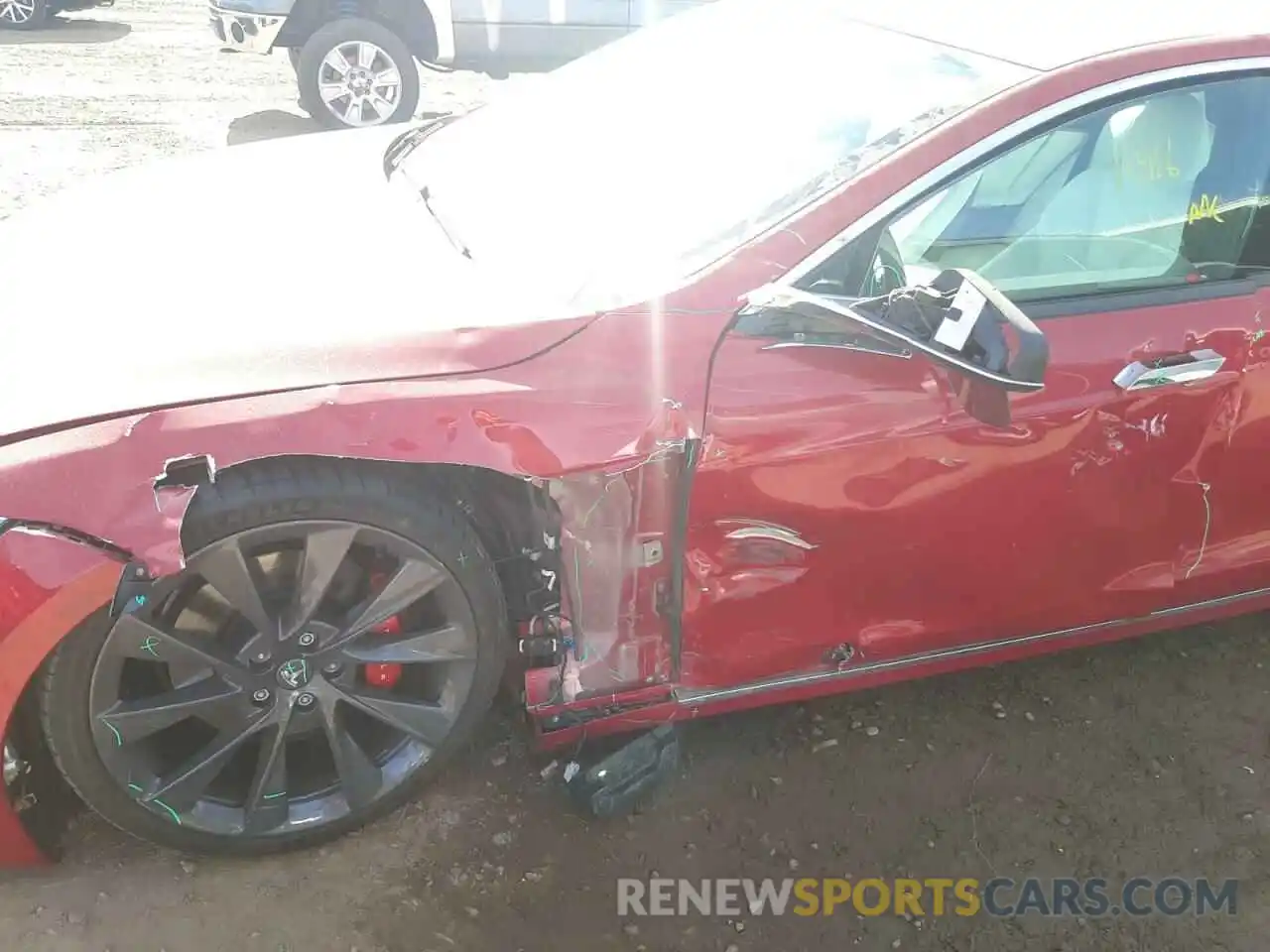 9 Photograph of a damaged car 5YJSA1E45LF408216 TESLA MODEL S 2020