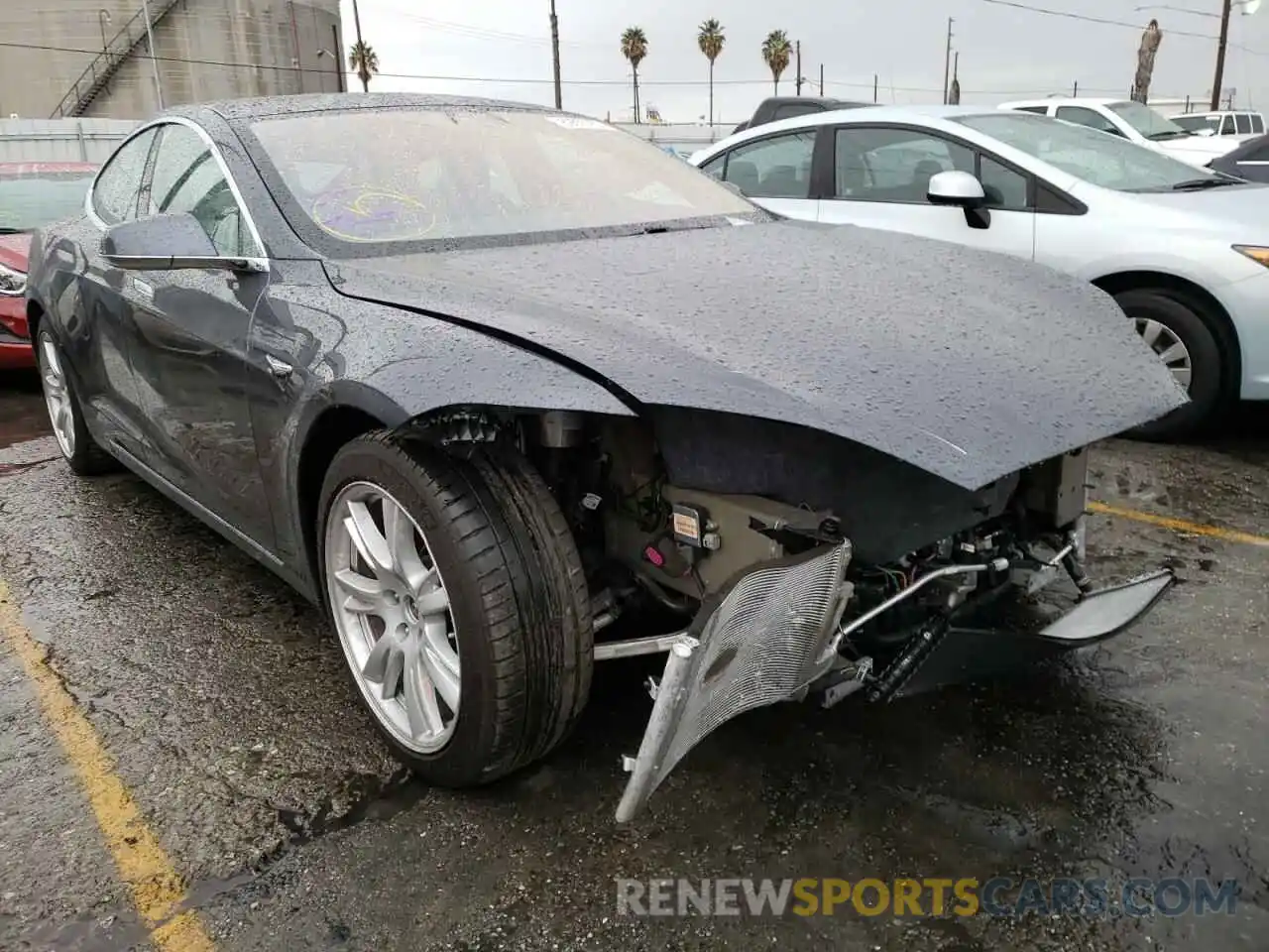 1 Photograph of a damaged car 5YJSA1E46LF402652 TESLA MODEL S 2020