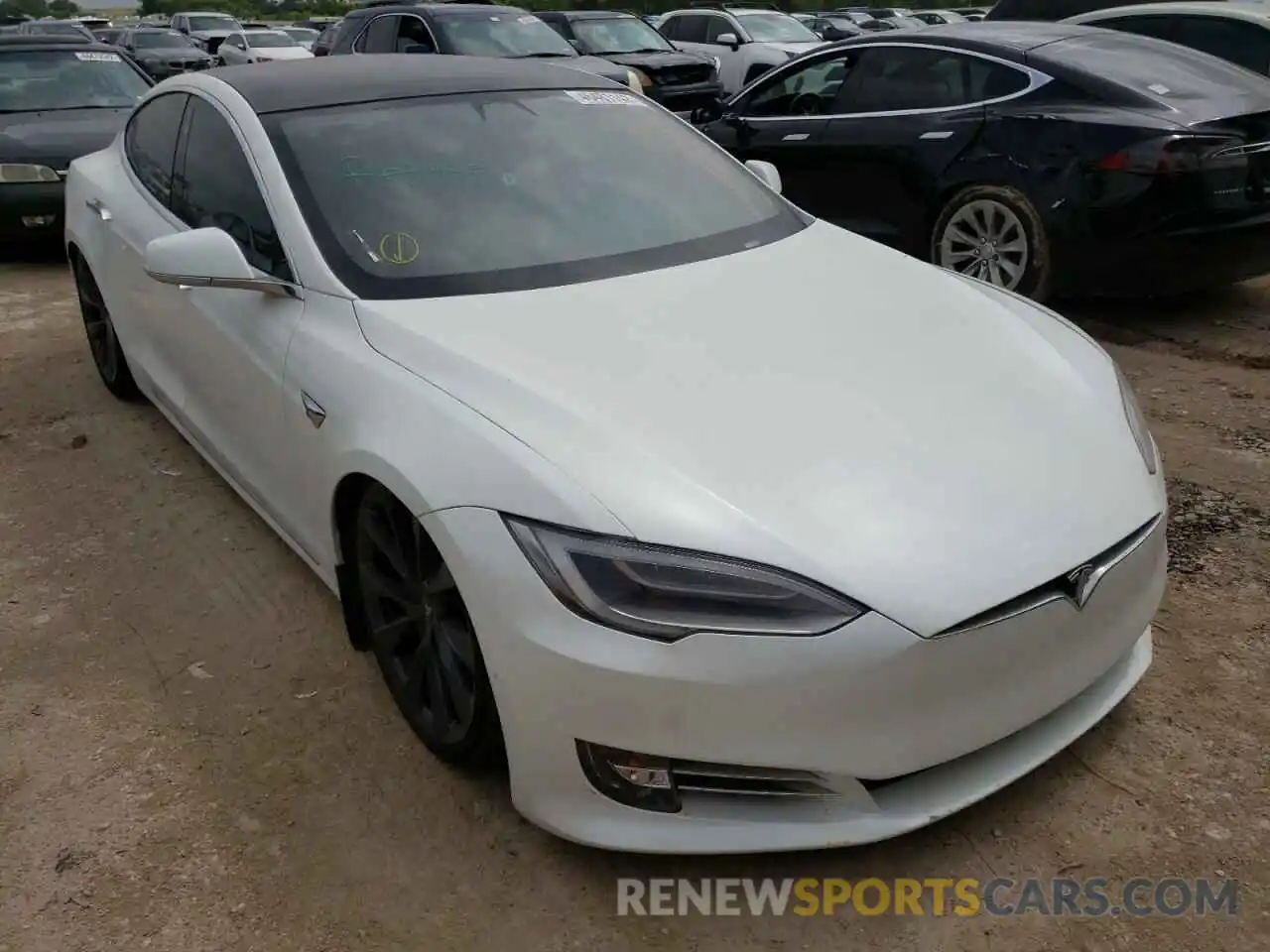 1 Фотография поврежденного автомобиля 5YJSA1E47LF396814 TESLA MODEL S 2020