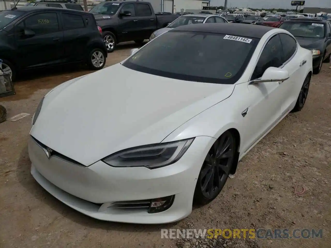 2 Фотография поврежденного автомобиля 5YJSA1E47LF396814 TESLA MODEL S 2020