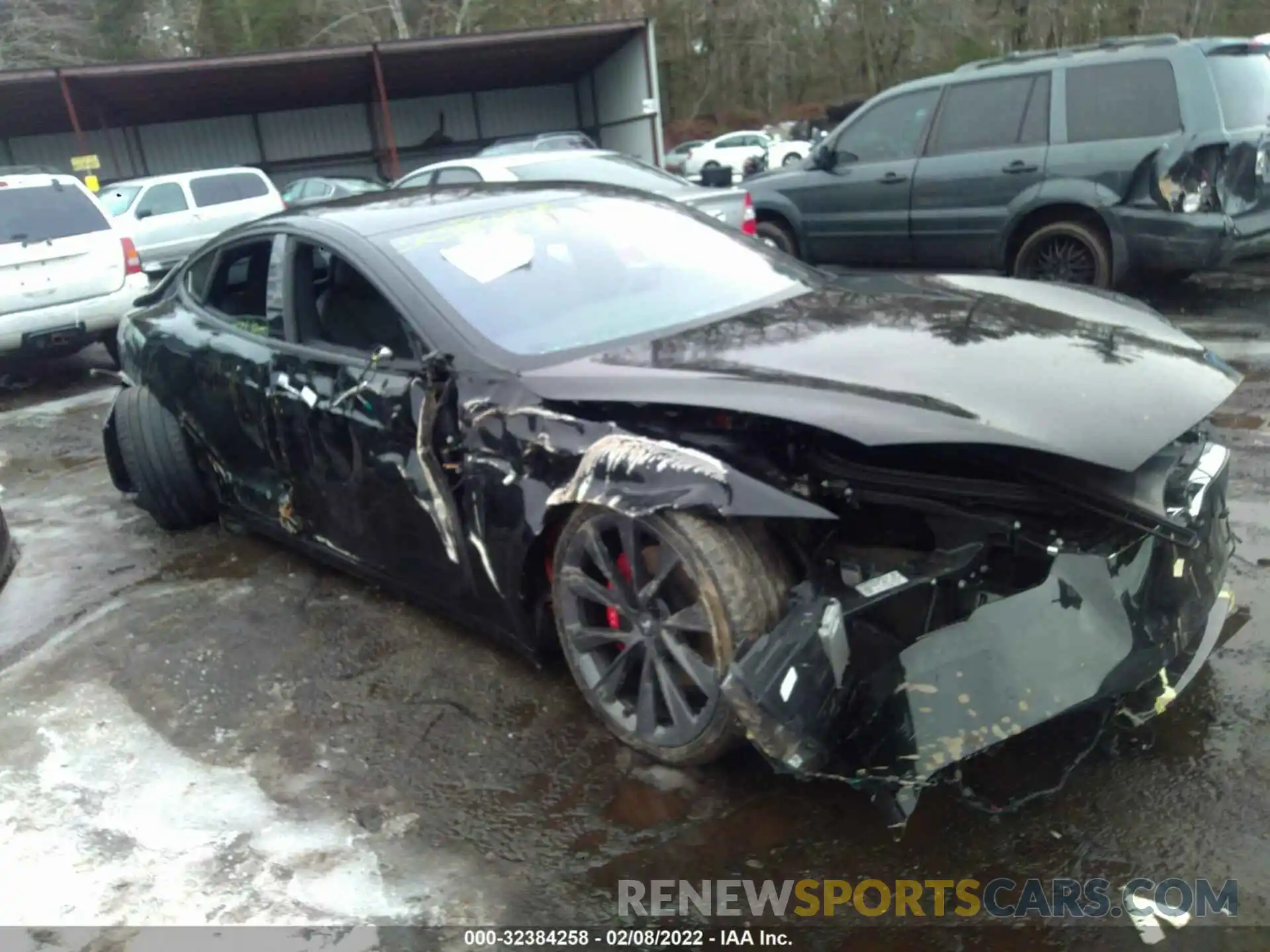 1 Photograph of a damaged car 5YJSA1E47LF412820 TESLA MODEL S 2020