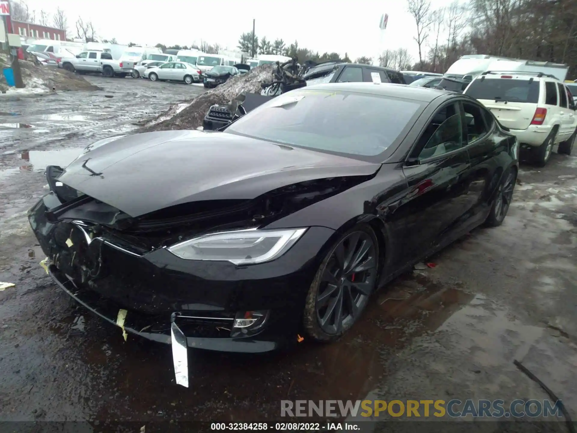 2 Photograph of a damaged car 5YJSA1E47LF412820 TESLA MODEL S 2020