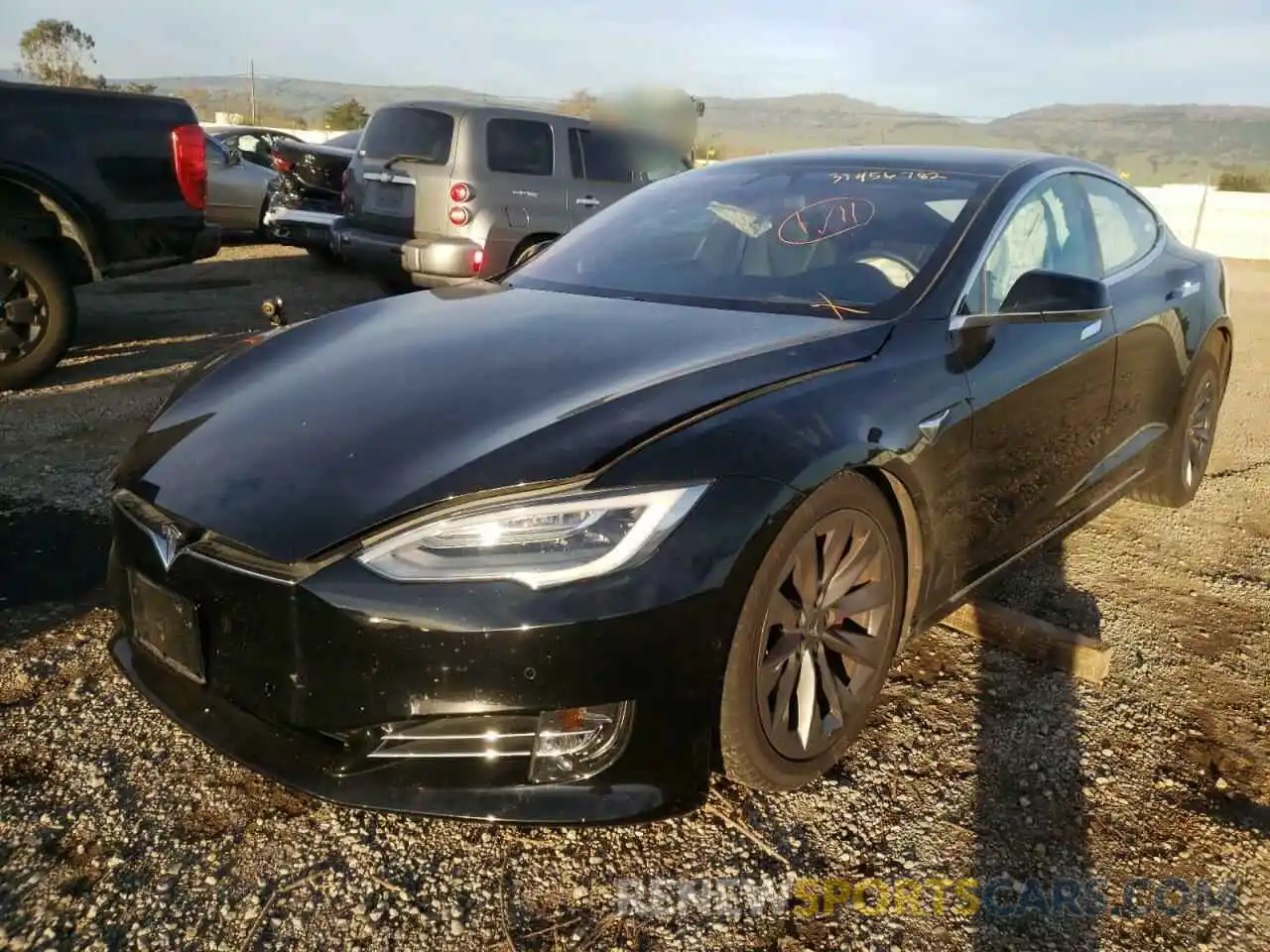 2 Photograph of a damaged car 5YJSA1E49LF358985 TESLA MODEL S 2020