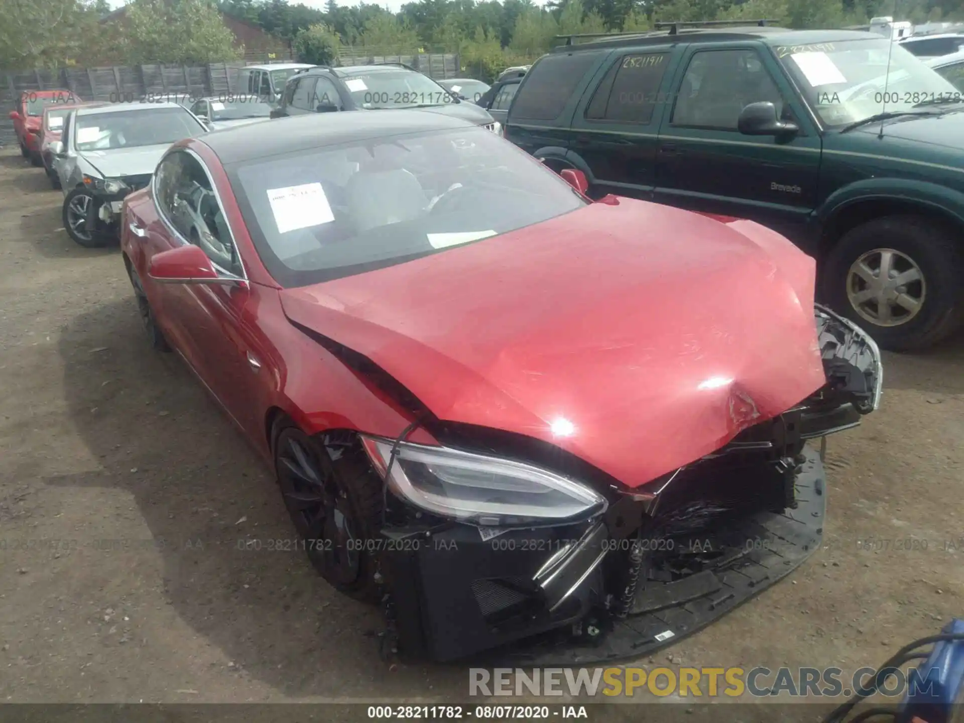 1 Photograph of a damaged car 5YJSA1E49LF368206 TESLA MODEL S 2020