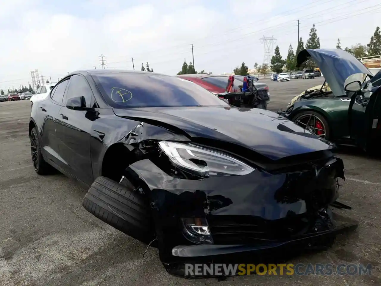 1 Photograph of a damaged car 5YJSA1E49LF392151 TESLA MODEL S 2020