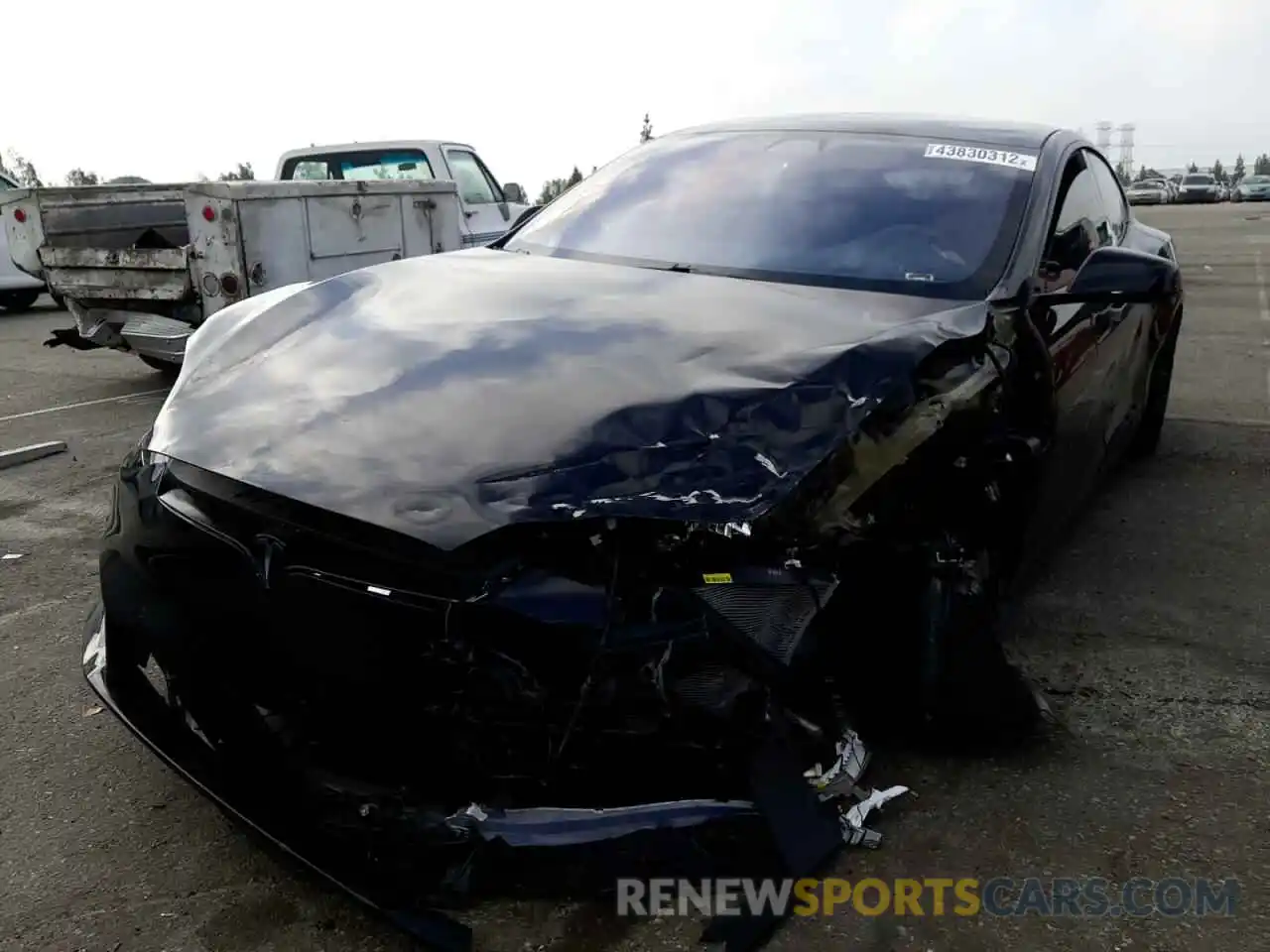 2 Photograph of a damaged car 5YJSA1E49LF392151 TESLA MODEL S 2020